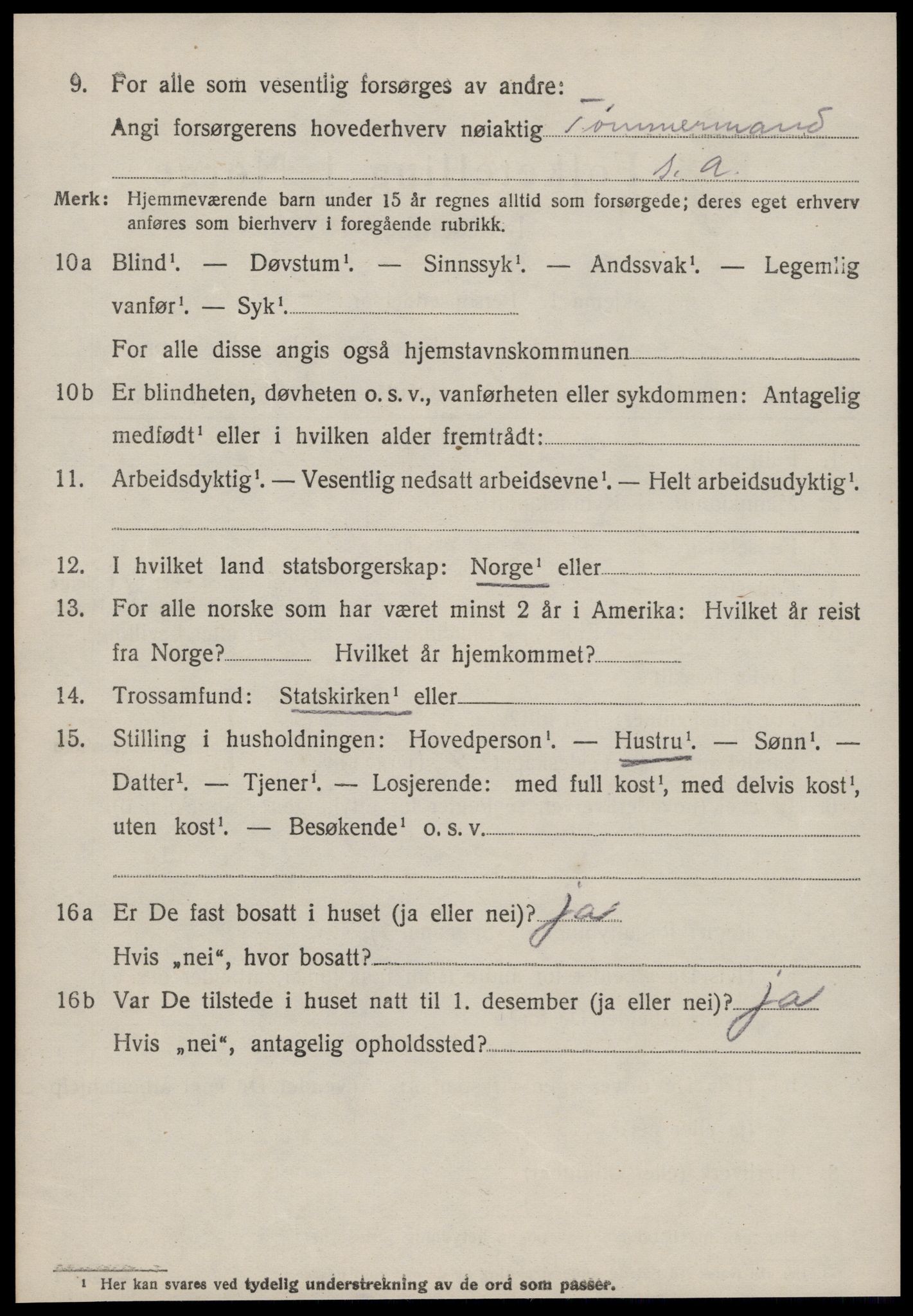 SAT, 1920 census for Hen, 1920, p. 2337