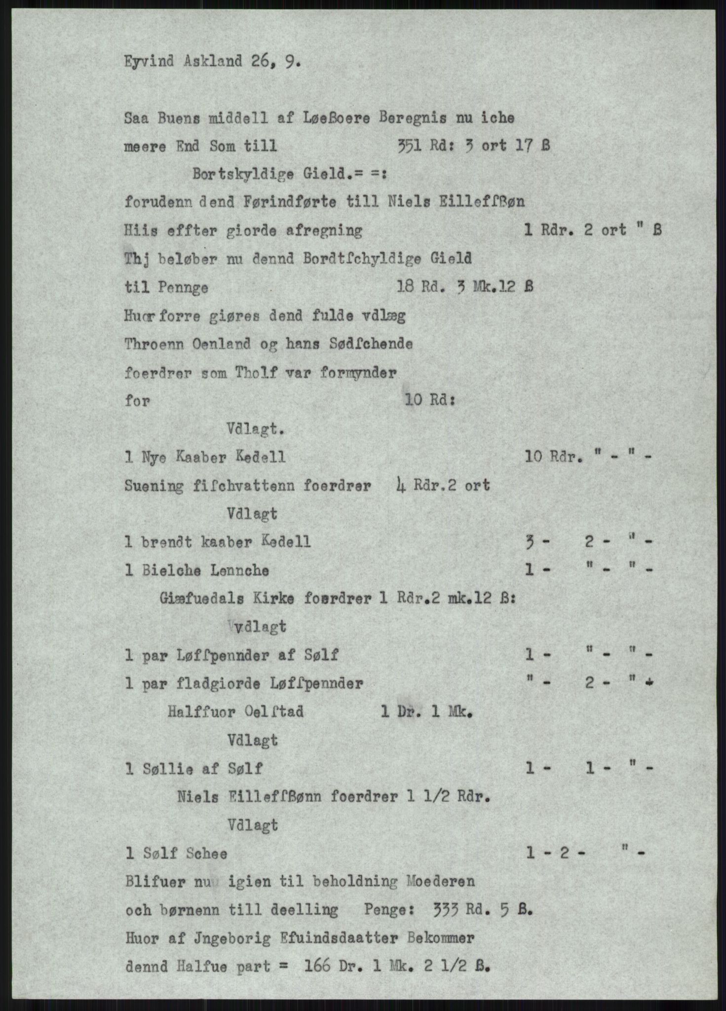 Samlinger til kildeutgivelse, Diplomavskriftsamlingen, AV/RA-EA-4053/H/Ha, p. 294