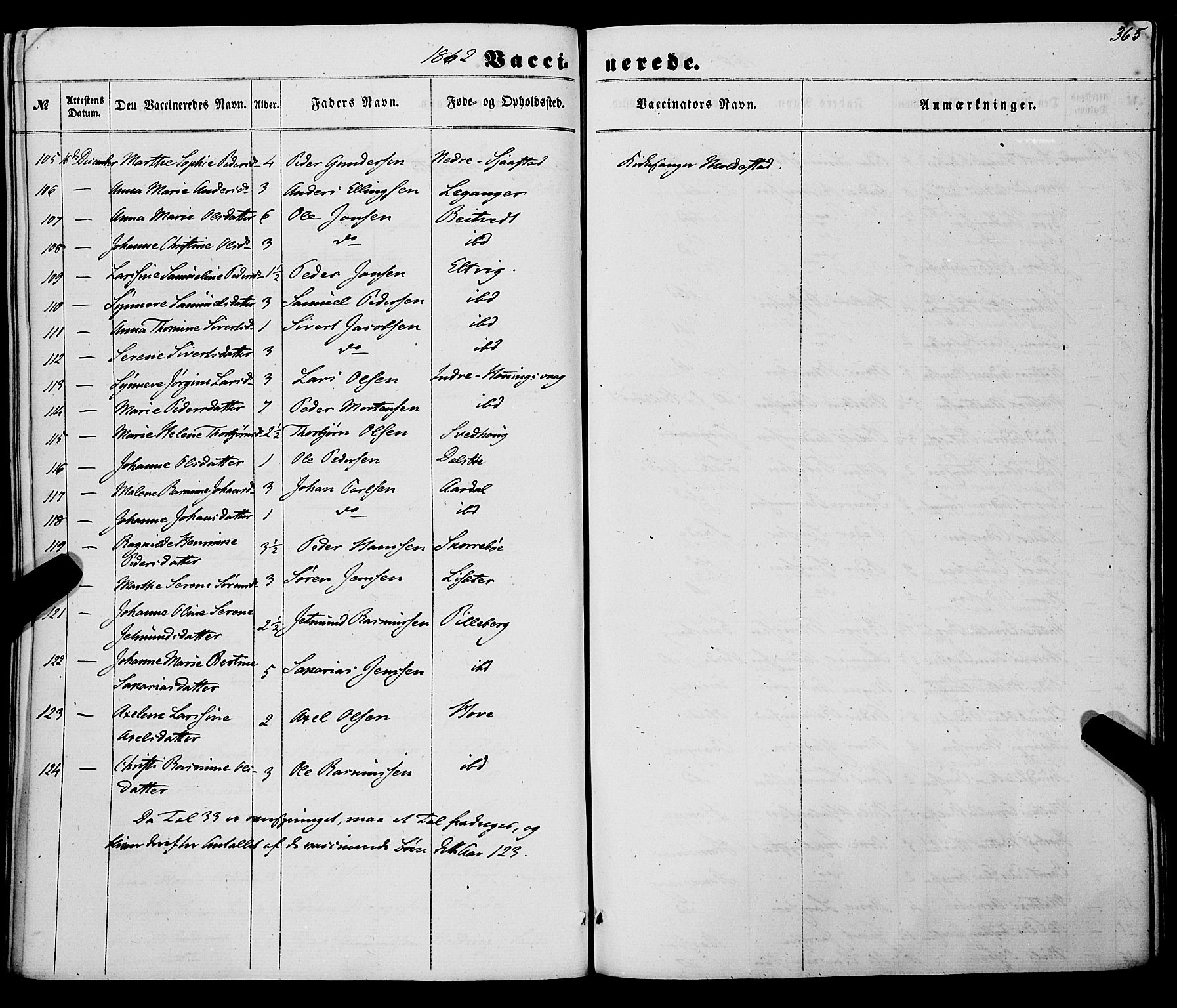 Selje sokneprestembete, SAB/A-99938/H/Ha/Haa/Haaa: Parish register (official) no. A 11, 1858-1870, p. 365