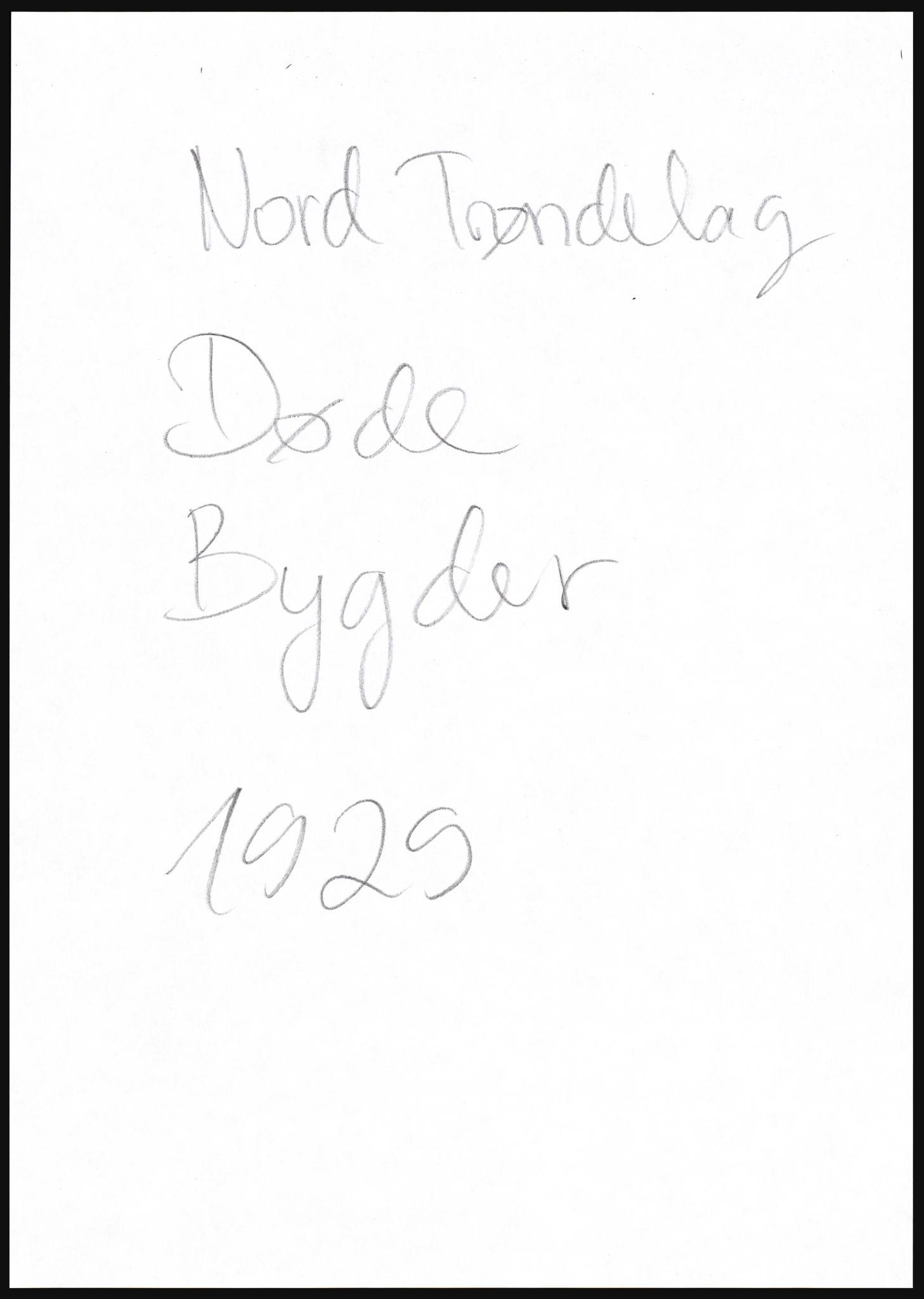 Statistisk sentralbyrå, Sosiodemografiske emner, Befolkning, AV/RA-S-2228/D/Df/Dfc/Dfci/L0035: Nord Trøndelag. Nordland, 1929, p. 1