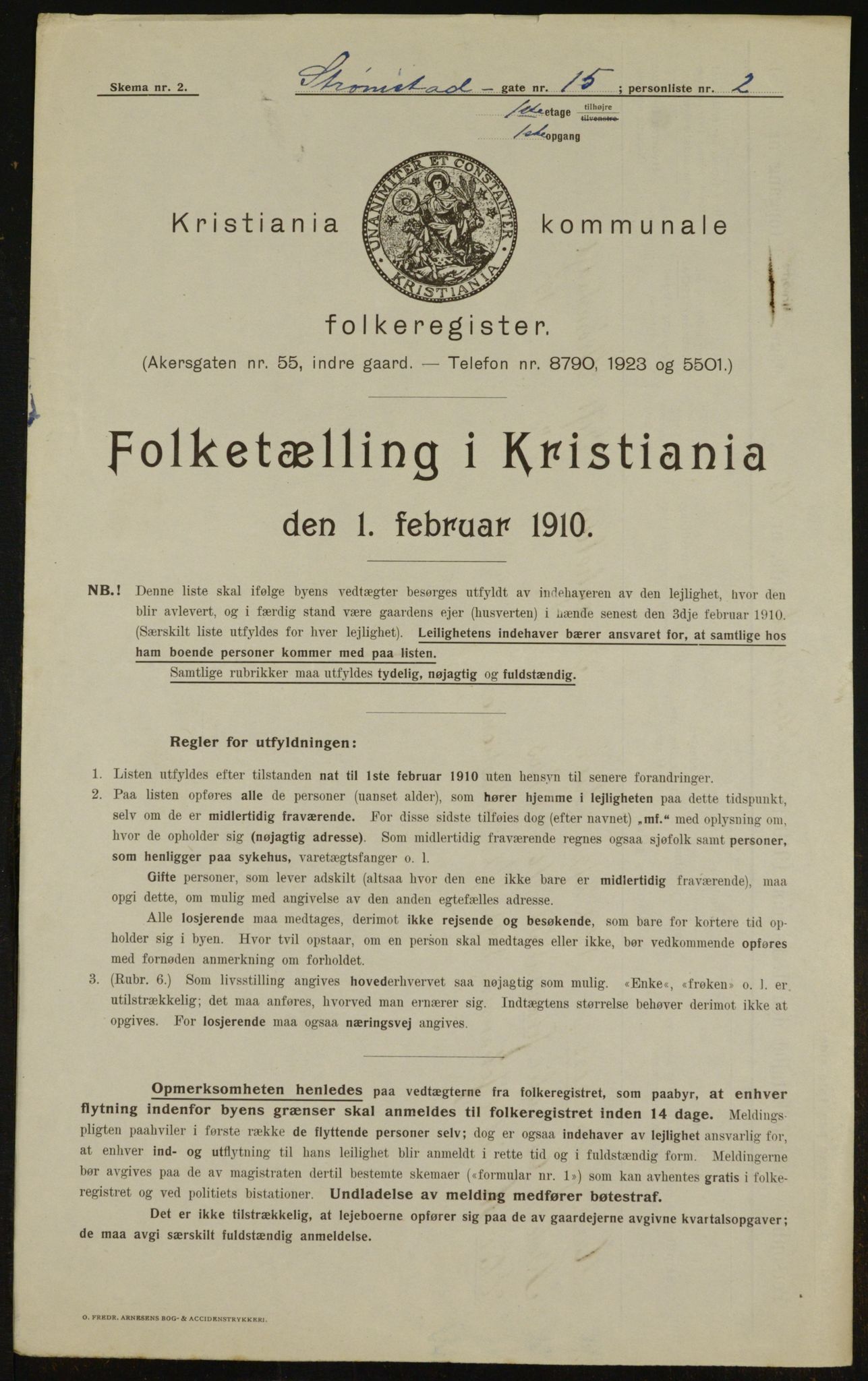 OBA, Municipal Census 1910 for Kristiania, 1910, p. 98646