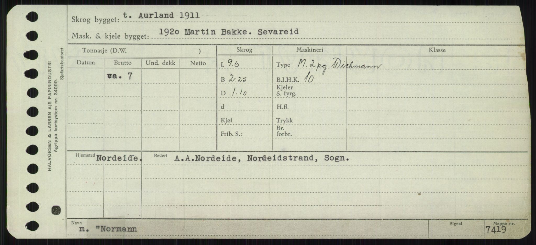 Sjøfartsdirektoratet med forløpere, Skipsmålingen, RA/S-1627/H/Ha/L0004/0001: Fartøy, Mas-R / Fartøy, Mas-Odd, p. 773