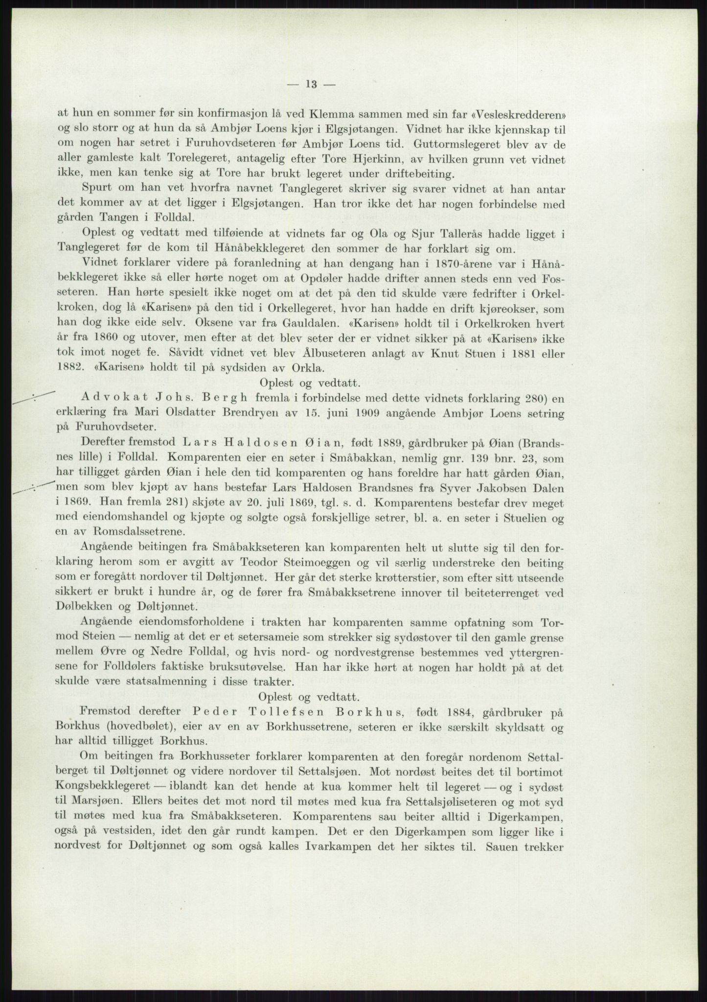 Høyfjellskommisjonen, AV/RA-S-1546/X/Xa/L0001: Nr. 1-33, 1909-1953, p. 3617