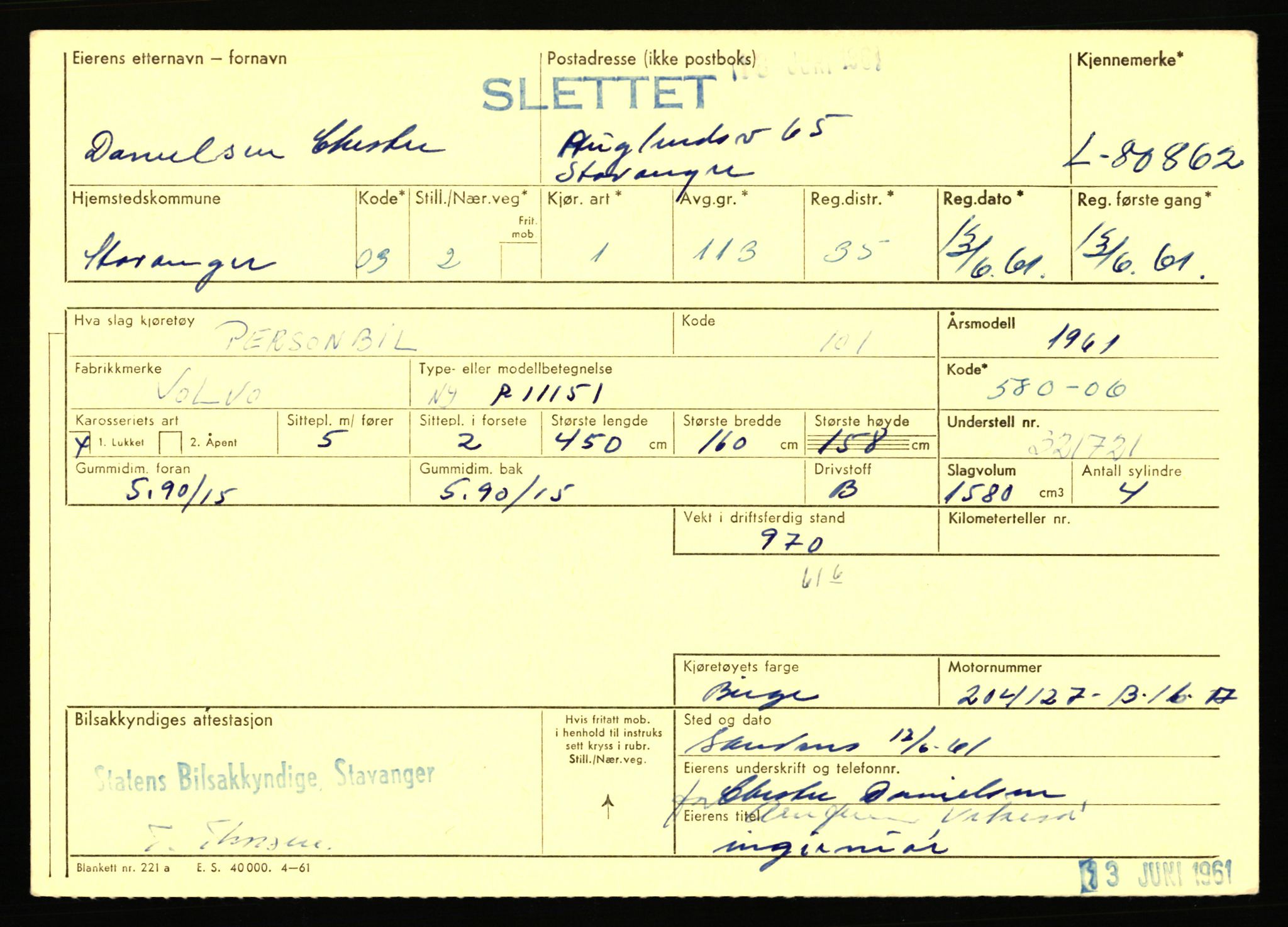 Stavanger trafikkstasjon, AV/SAST-A-101942/0/F/L0071: L-80500 - L-82199, 1930-1971, p. 635