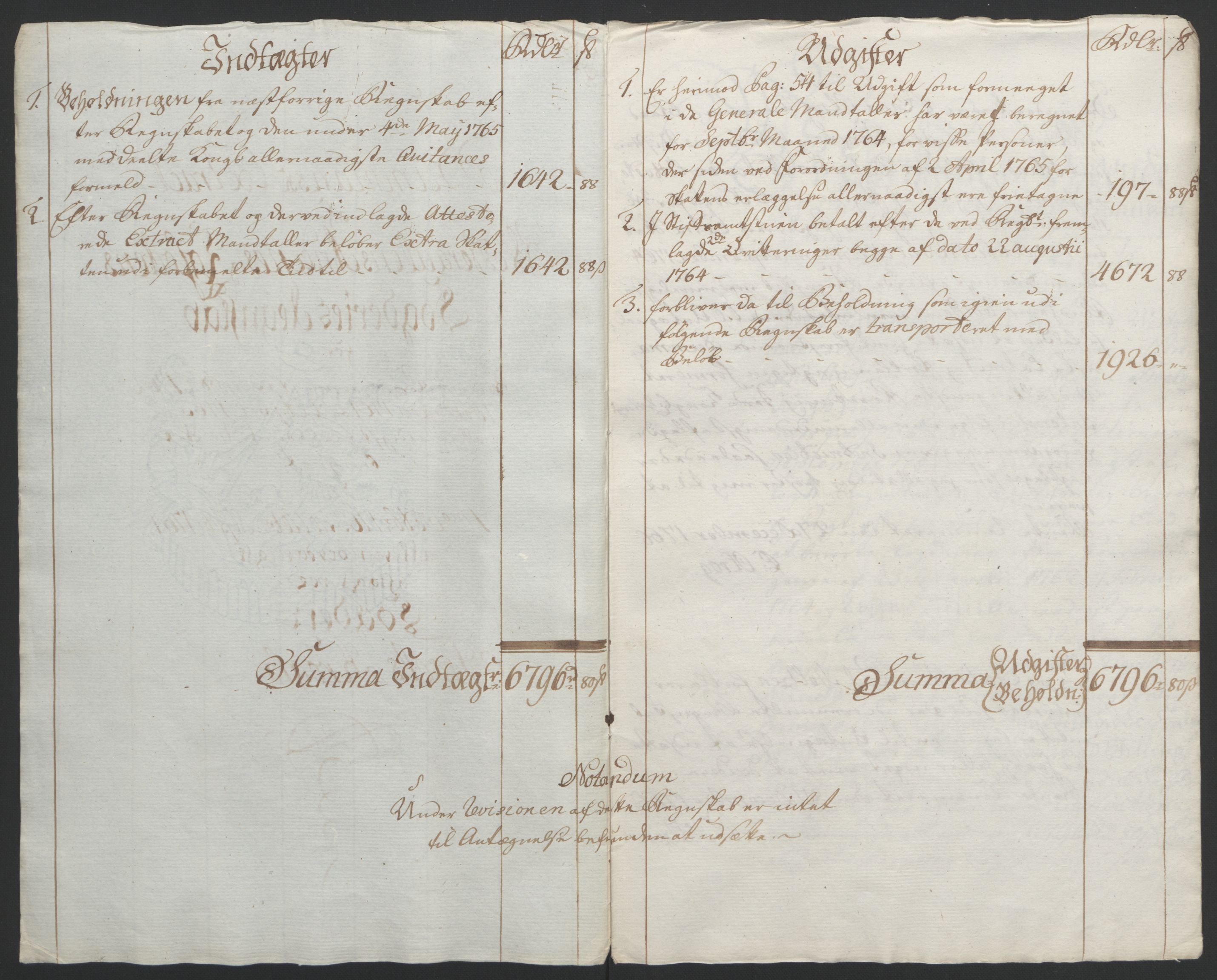 Rentekammeret inntil 1814, Reviderte regnskaper, Fogderegnskap, AV/RA-EA-4092/R67/L4747: Ekstraskatten Vesterålen, Andenes og Lofoten, 1762-1766, p. 222