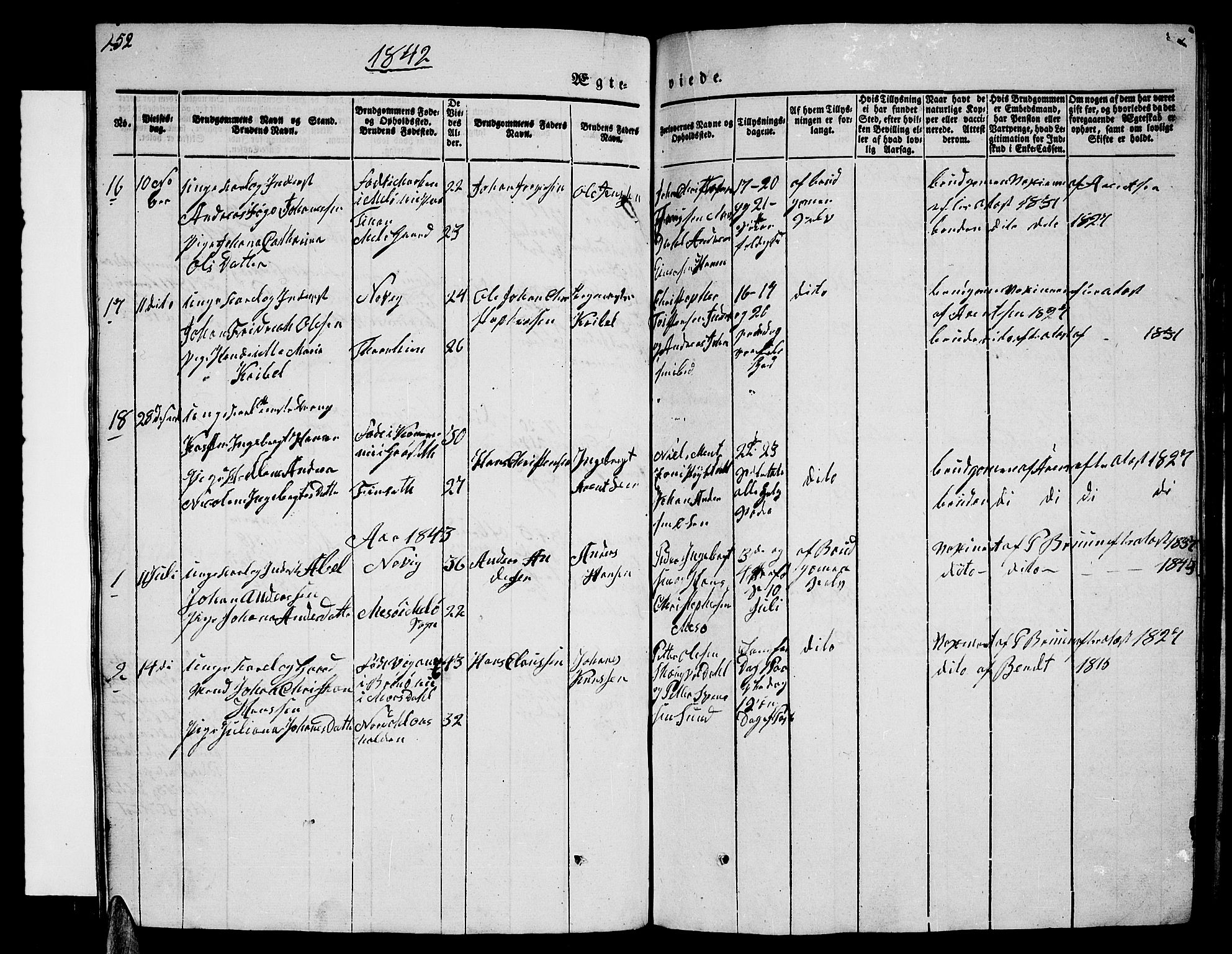Ministerialprotokoller, klokkerbøker og fødselsregistre - Nordland, SAT/A-1459/805/L0106: Parish register (copy) no. 805C02, 1841-1861, p. 252
