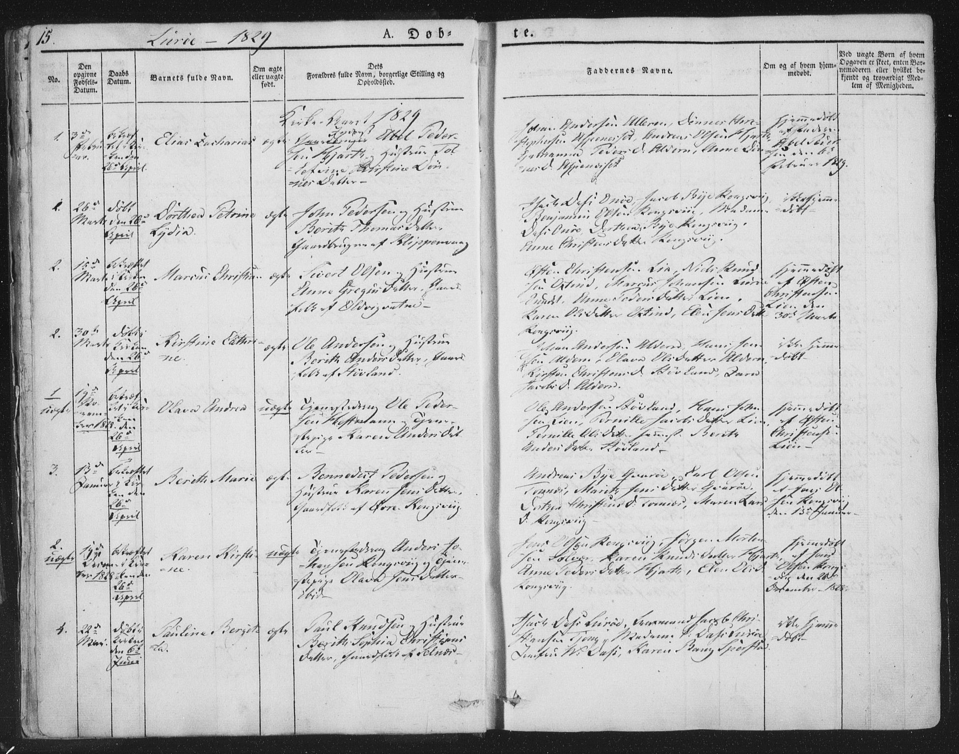 Ministerialprotokoller, klokkerbøker og fødselsregistre - Nordland, SAT/A-1459/839/L0565: Parish register (official) no. 839A02, 1825-1862, p. 15