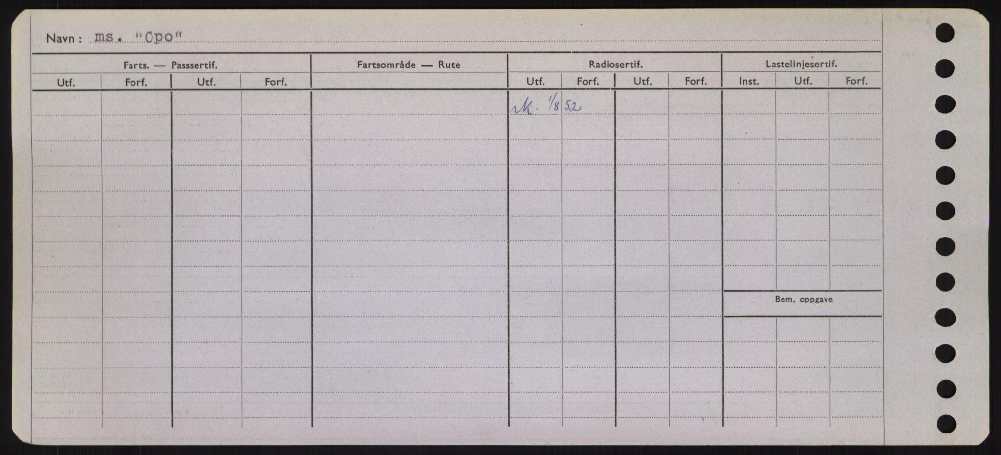 Sjøfartsdirektoratet med forløpere, Skipsmålingen, AV/RA-S-1627/H/Hd/L0028: Fartøy, O, p. 286