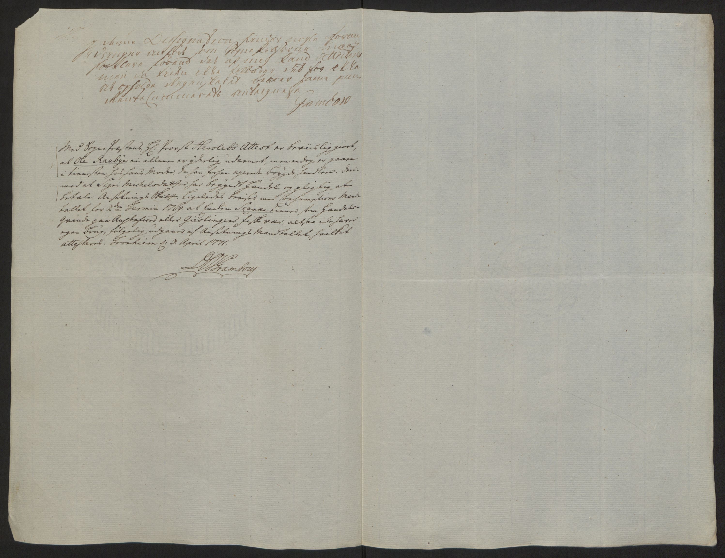 Rentekammeret inntil 1814, Reviderte regnskaper, Fogderegnskap, AV/RA-EA-4092/R64/L4502: Ekstraskatten Namdal, 1762-1772, p. 375