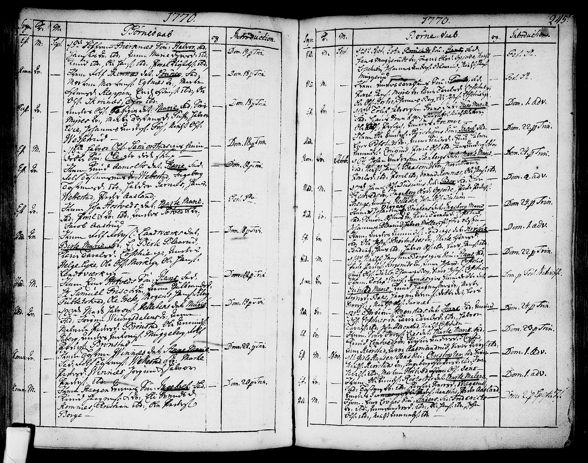 Sandsvær kirkebøker, AV/SAKO-A-244/F/Fa/L0002a: Parish register (official) no. I 2, 1725-1809, p. 245