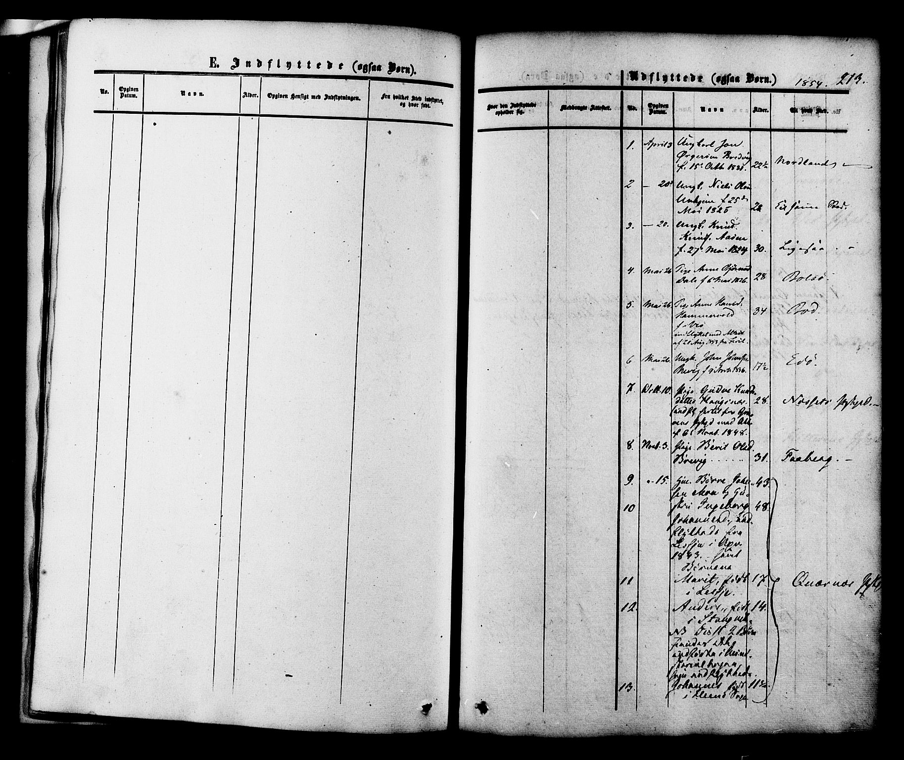 Ministerialprotokoller, klokkerbøker og fødselsregistre - Møre og Romsdal, SAT/A-1454/545/L0586: Parish register (official) no. 545A02, 1854-1877, p. 213