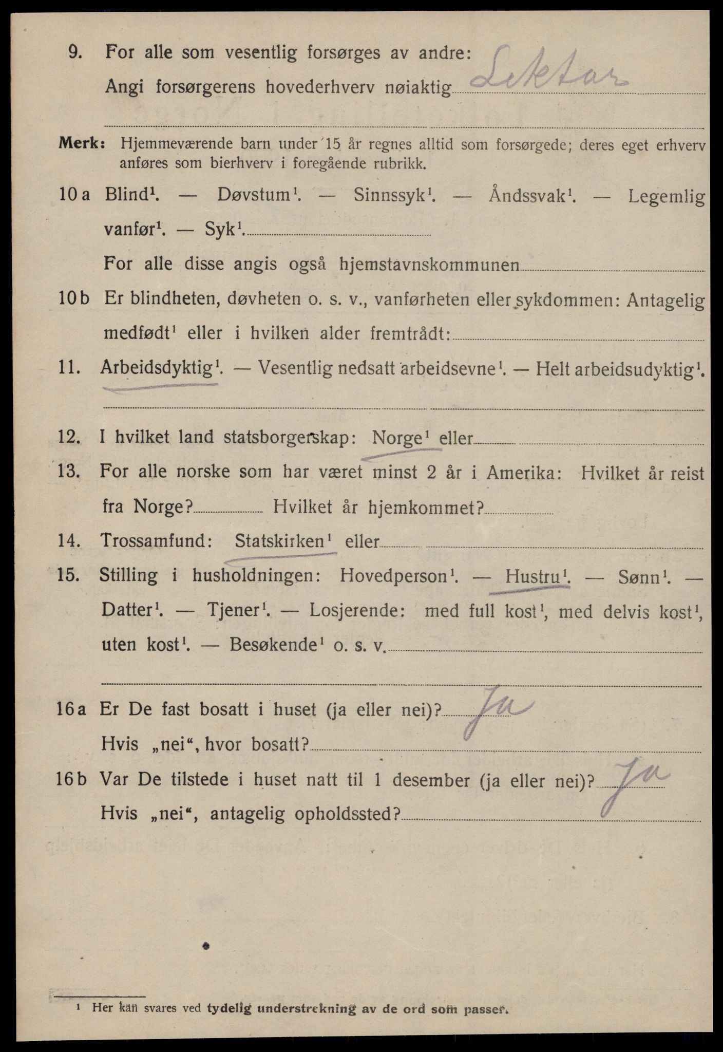 SAT, 1920 census for Kristiansund, 1920, p. 19844