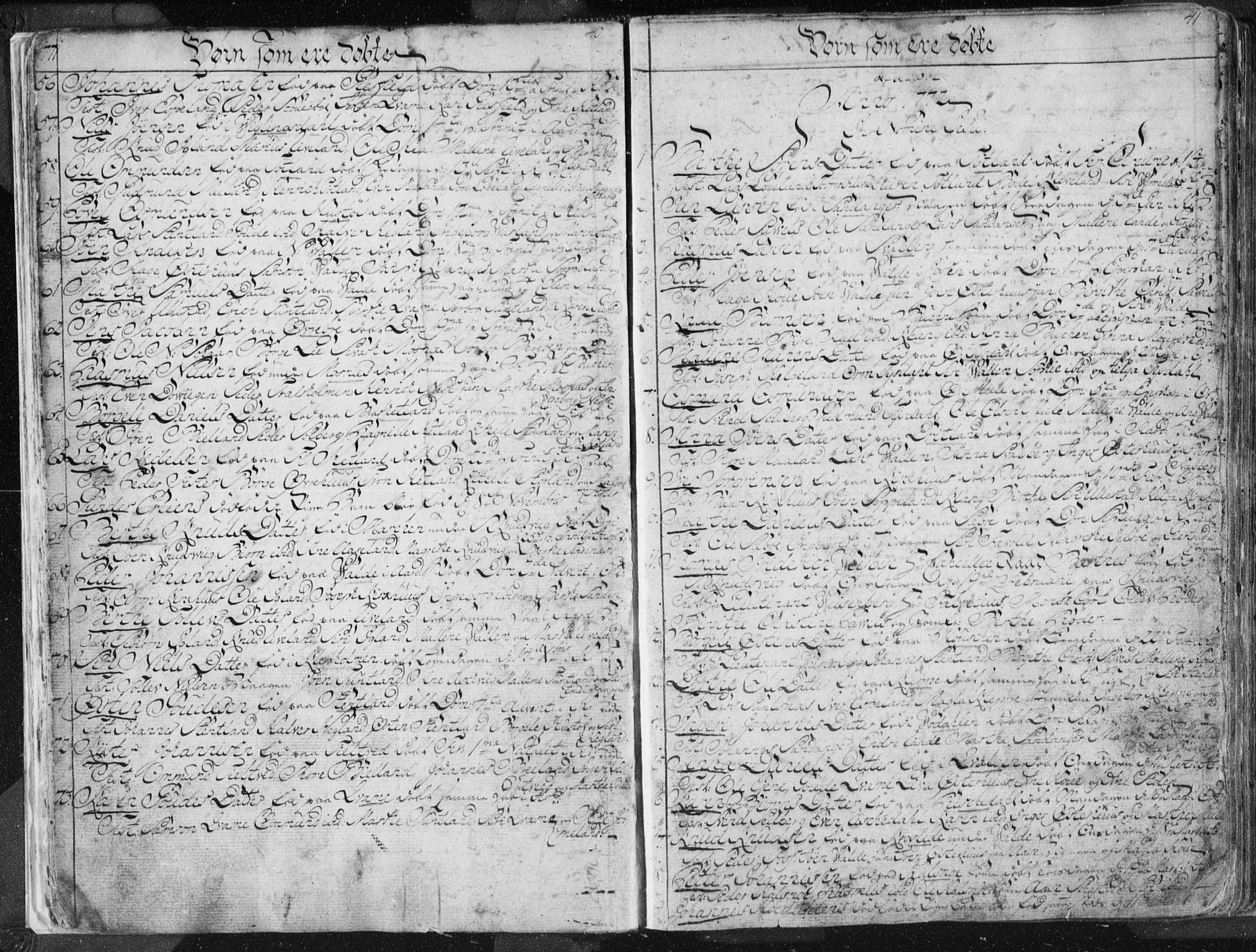 Hjelmeland sokneprestkontor, SAST/A-101843/01/IV/L0001: Parish register (official) no. A 1, 1760-1799, p. 40-41