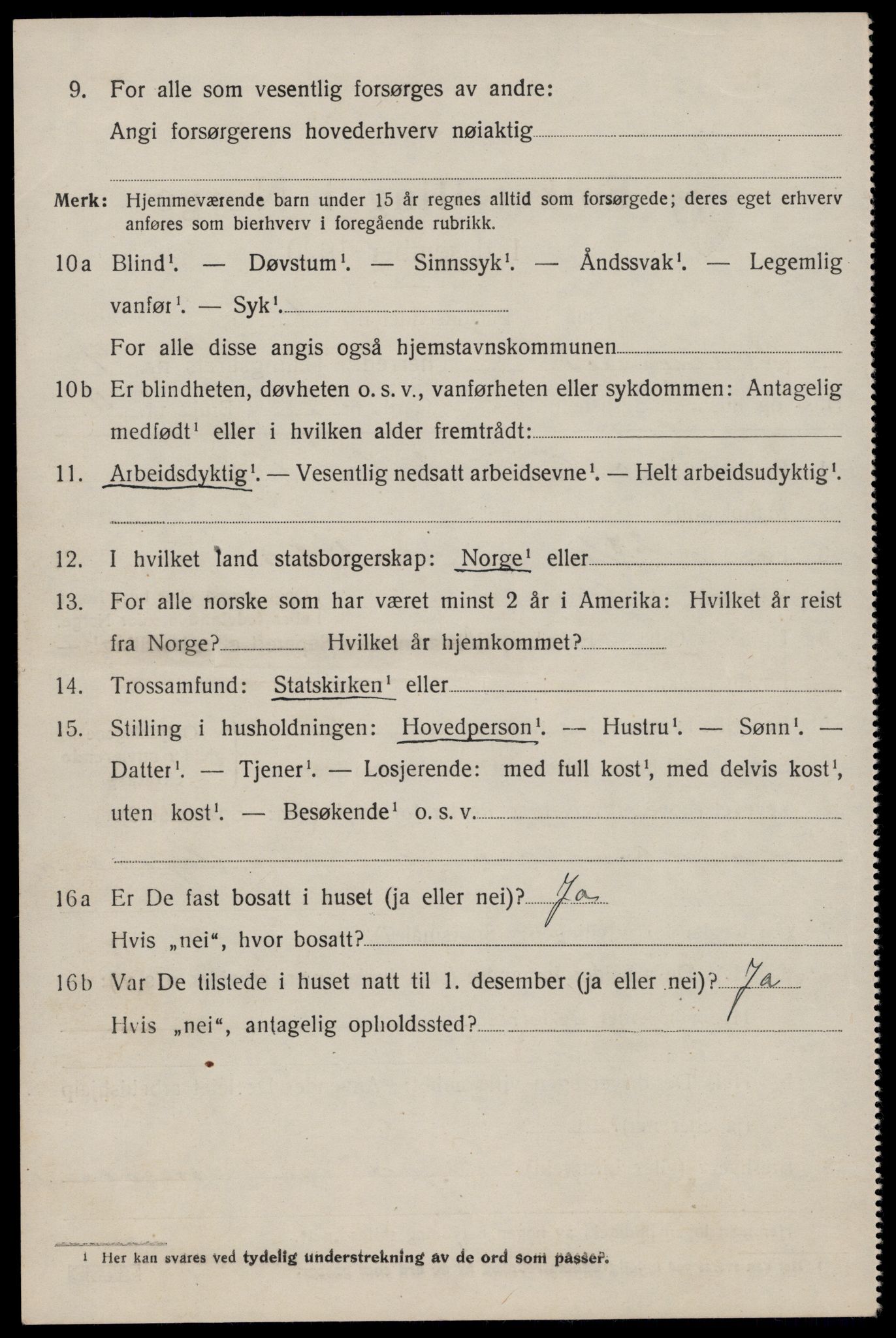 SAST, 1920 census for Avaldsnes, 1920, p. 7118