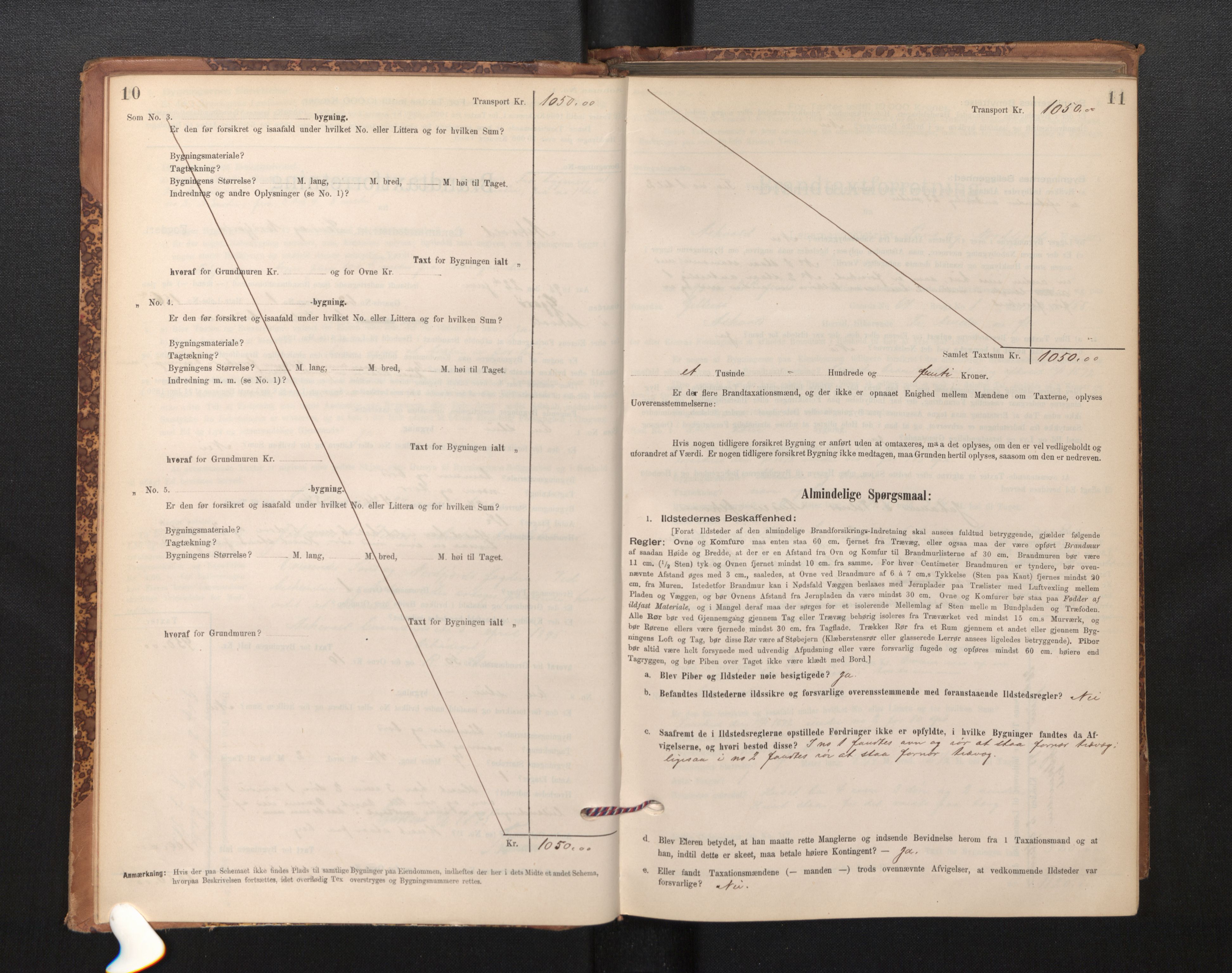 Lensmannen i Askvoll, AV/SAB-A-26301/0012/L0004: Branntakstprotokoll, skjematakst og liste over branntakstmenn, 1895-1932, p. 10-11