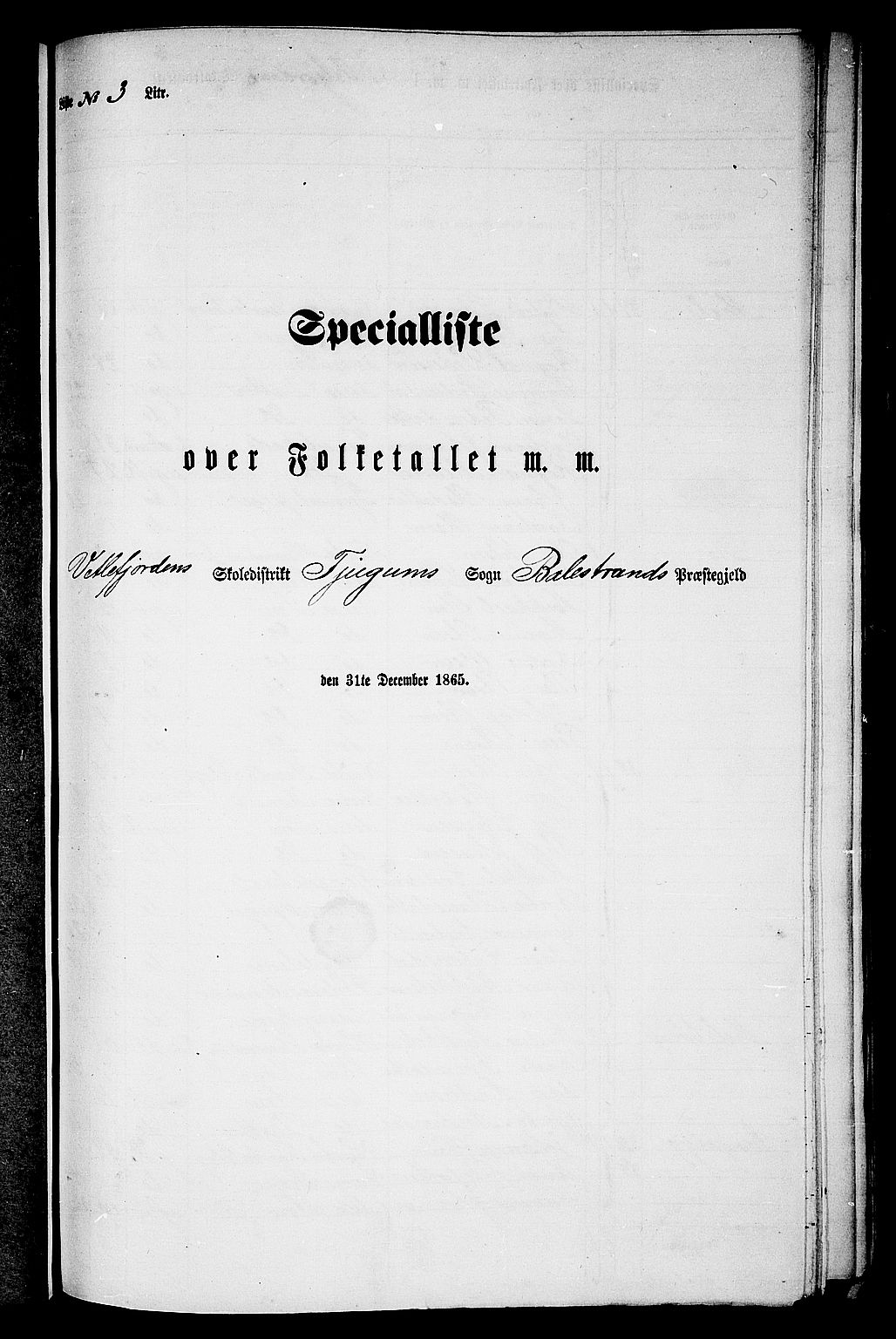 RA, 1865 census for Balestrand, 1865, p. 37