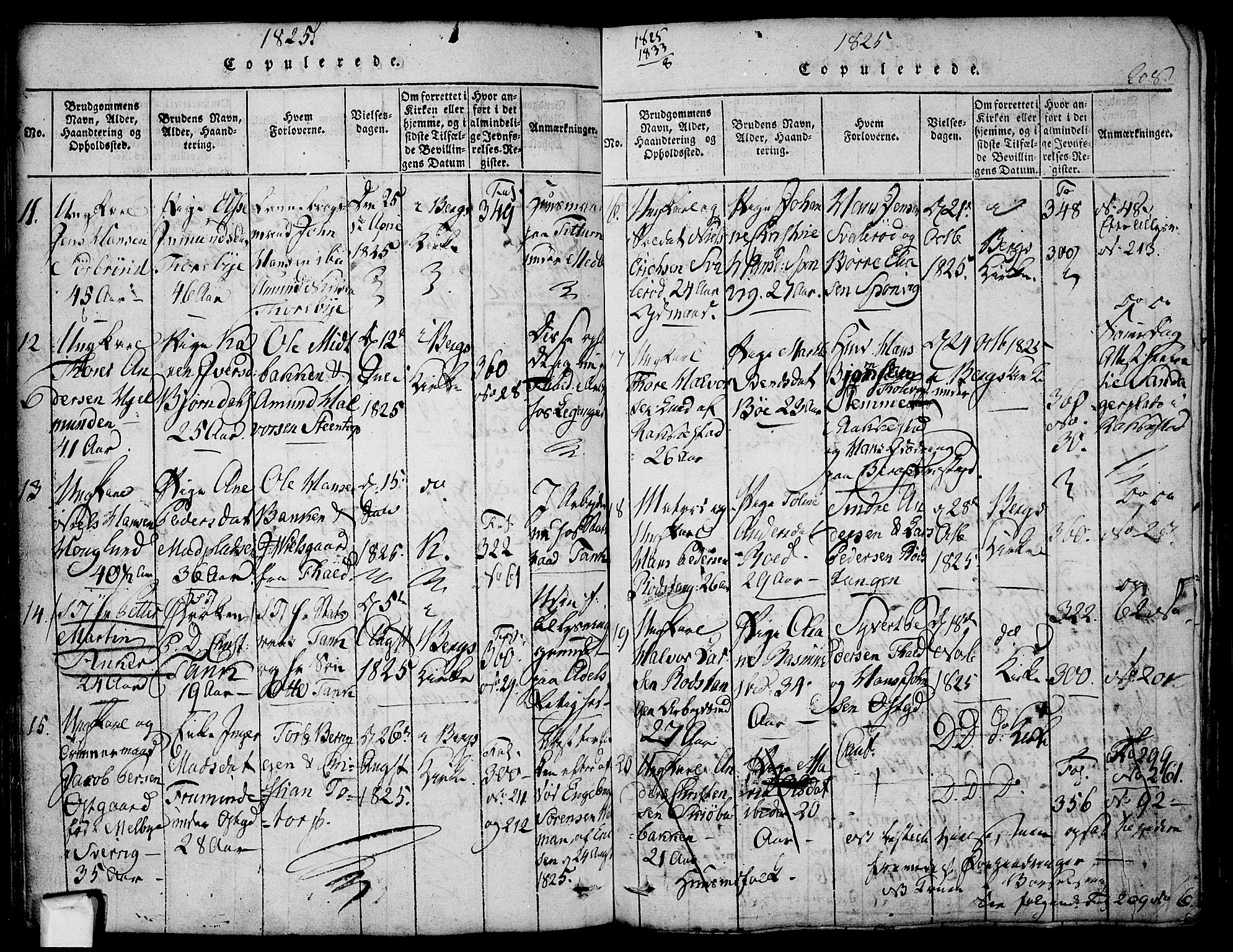 Berg prestekontor Kirkebøker, SAO/A-10902/F/Fa/L0002: Parish register (official) no. I 2, 1815-1831, p. 208