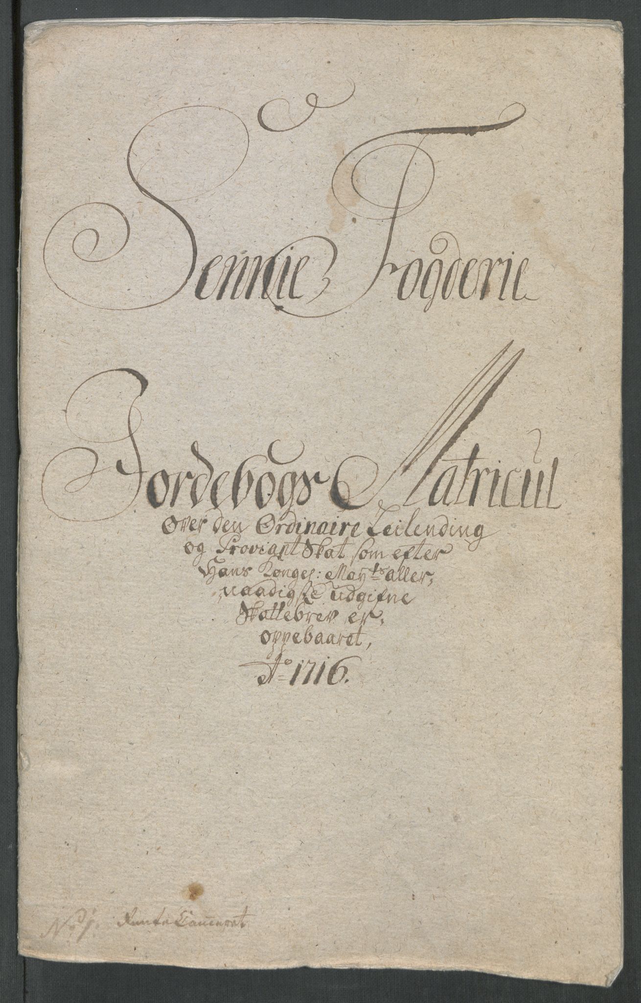 Rentekammeret inntil 1814, Reviderte regnskaper, Fogderegnskap, RA/EA-4092/R68/L4762: Fogderegnskap Senja og Troms, 1716, p. 20