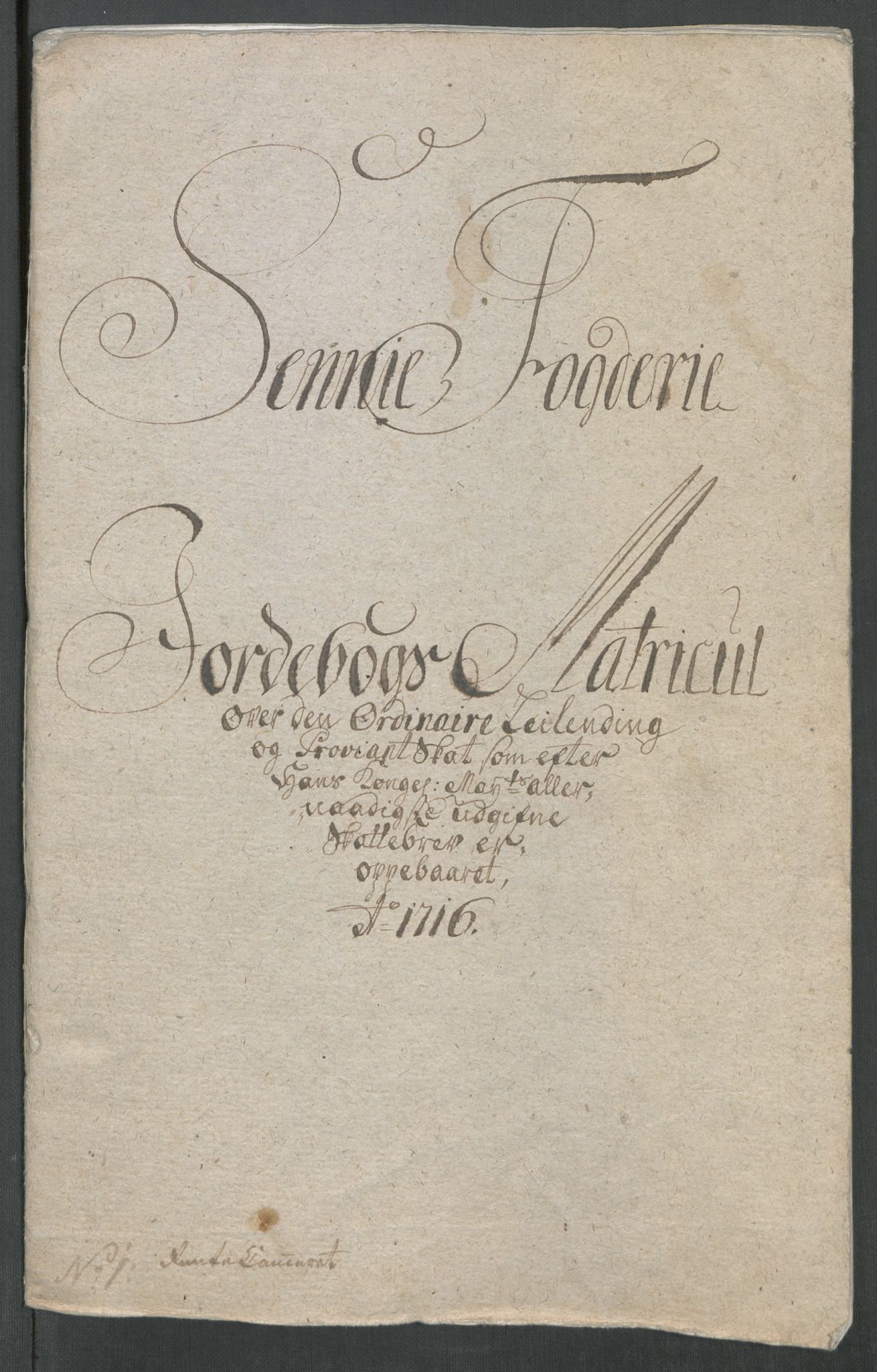 Rentekammeret inntil 1814, Reviderte regnskaper, Fogderegnskap, AV/RA-EA-4092/R68/L4762: Fogderegnskap Senja og Troms, 1716, p. 20