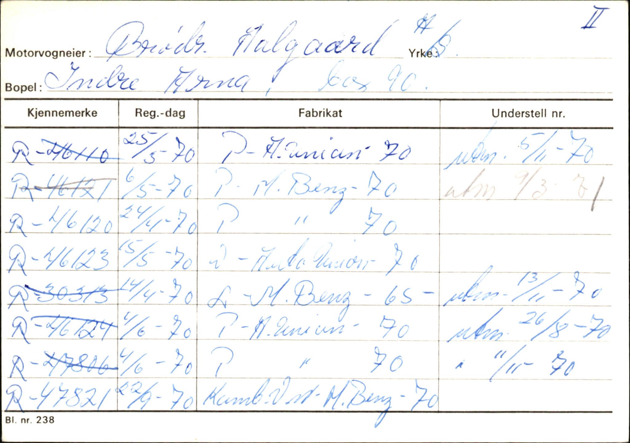 Statens vegvesen, Hordaland vegkontor, AV/SAB-A-5201/2/Ha/L0001: R-eierkort A, 1920-1971, p. 411