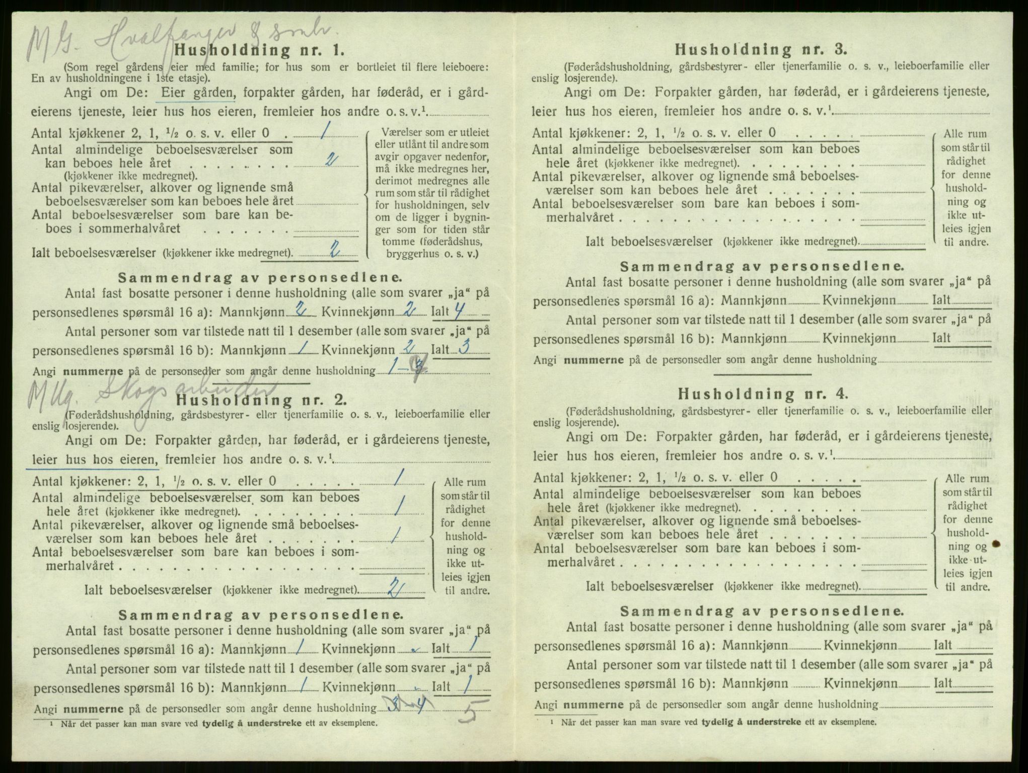 SAKO, 1920 census for Våle, 1920, p. 398