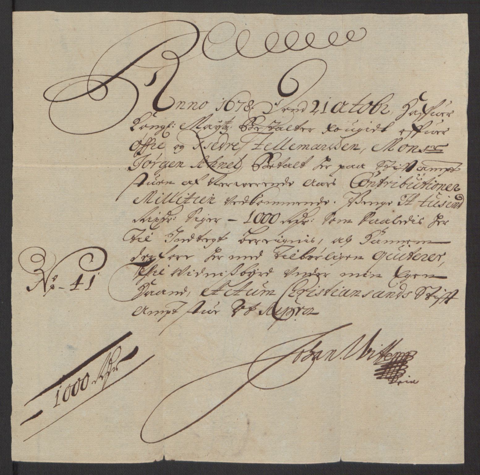 Rentekammeret inntil 1814, Reviderte regnskaper, Fogderegnskap, AV/RA-EA-4092/R35/L2071: Fogderegnskap Øvre og Nedre Telemark, 1678, p. 180