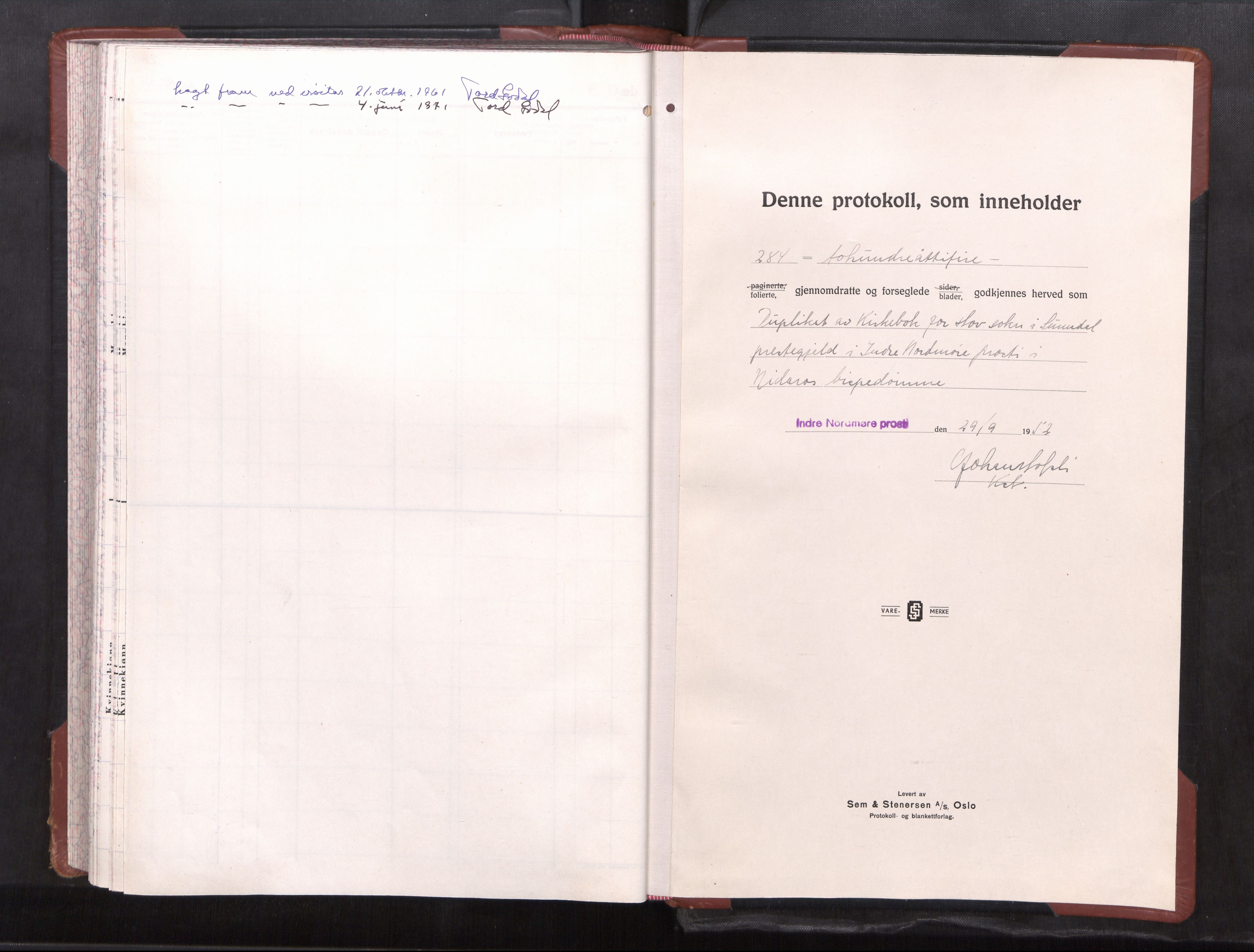 Ministerialprotokoller, klokkerbøker og fødselsregistre - Møre og Romsdal, AV/SAT-A-1454/590/L1019: Parish register (copy) no. 590---, 1950-1969