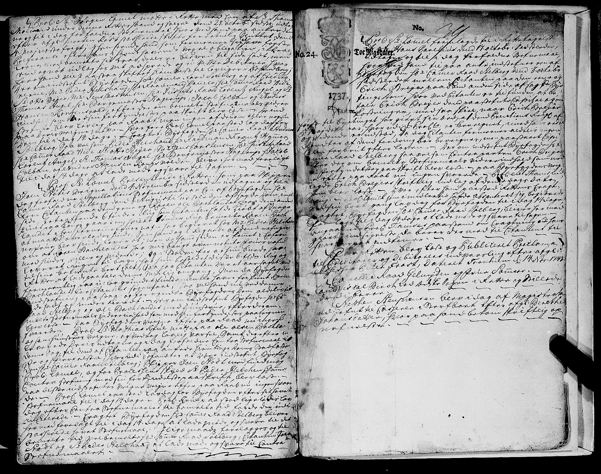 Trondheim magistrat, SAT/A-4372/A/Aa/L0014: Rådstueprotokoller, 1738-1743, p. 334