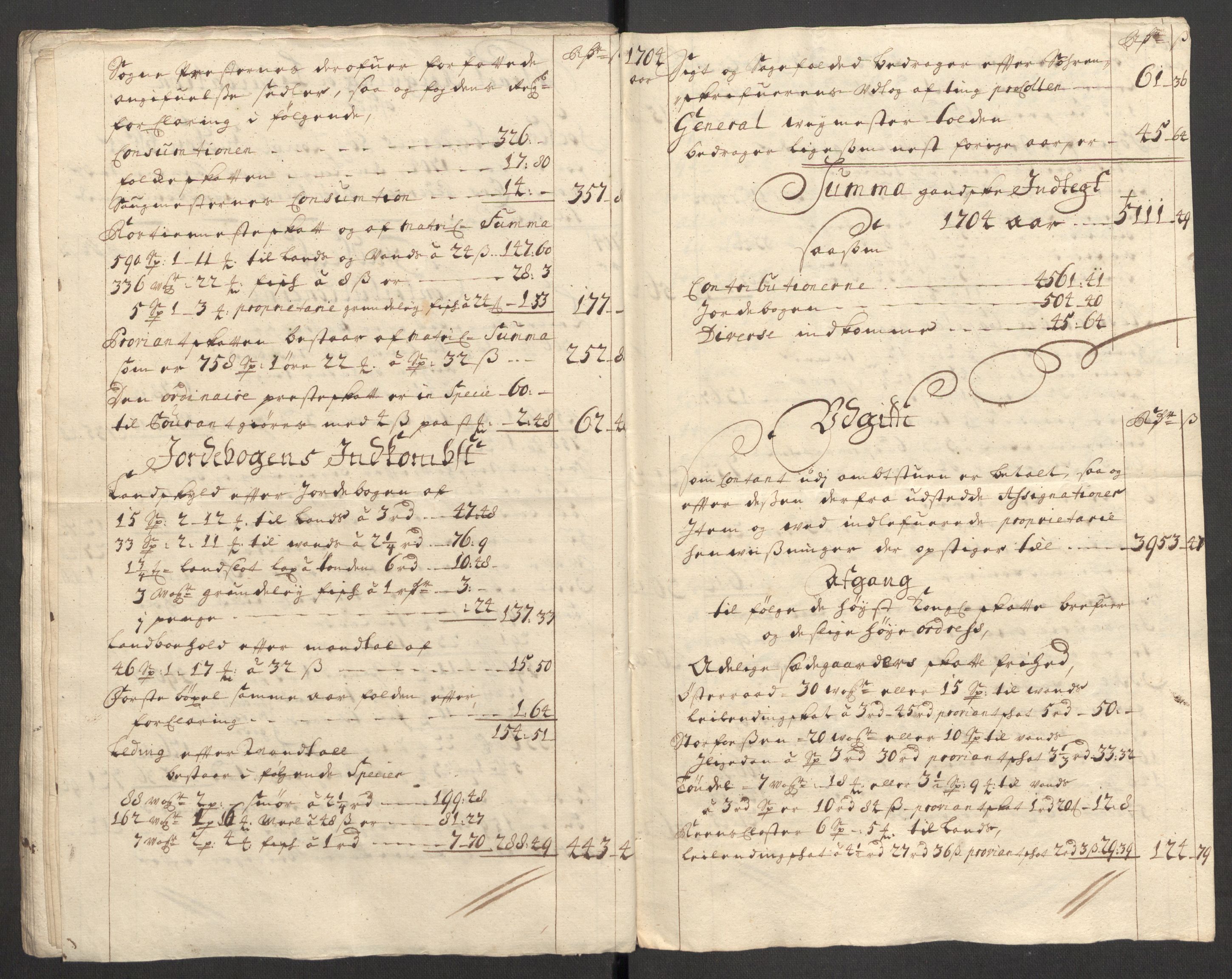 Rentekammeret inntil 1814, Reviderte regnskaper, Fogderegnskap, AV/RA-EA-4092/R57/L3856: Fogderegnskap Fosen, 1704-1705, p. 18