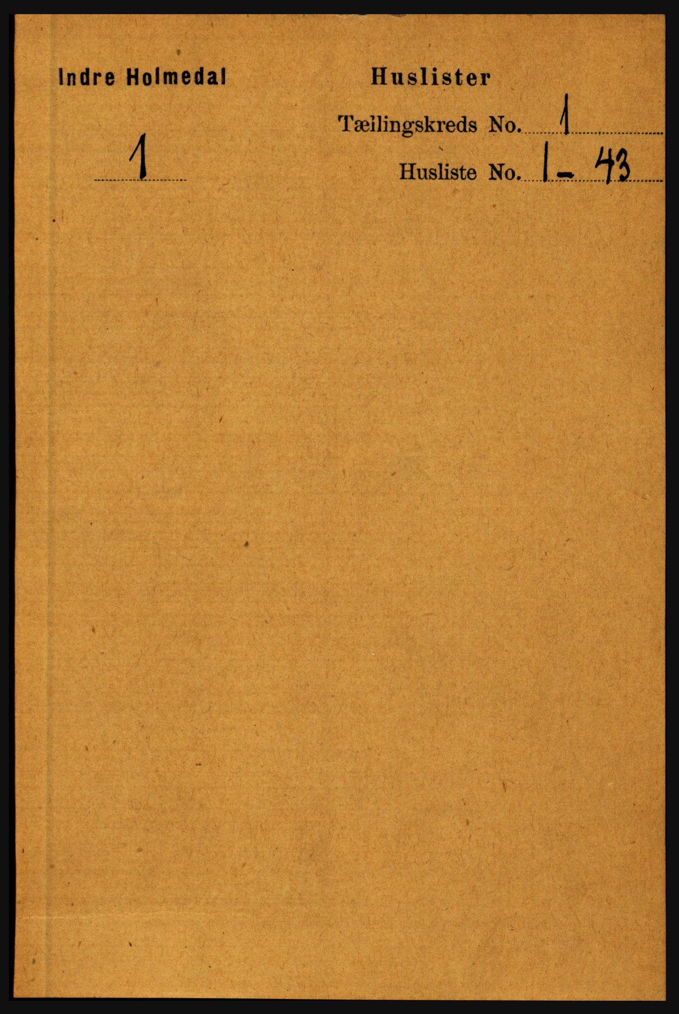 RA, 1891 census for 1430 Indre Holmedal, 1891, p. 31