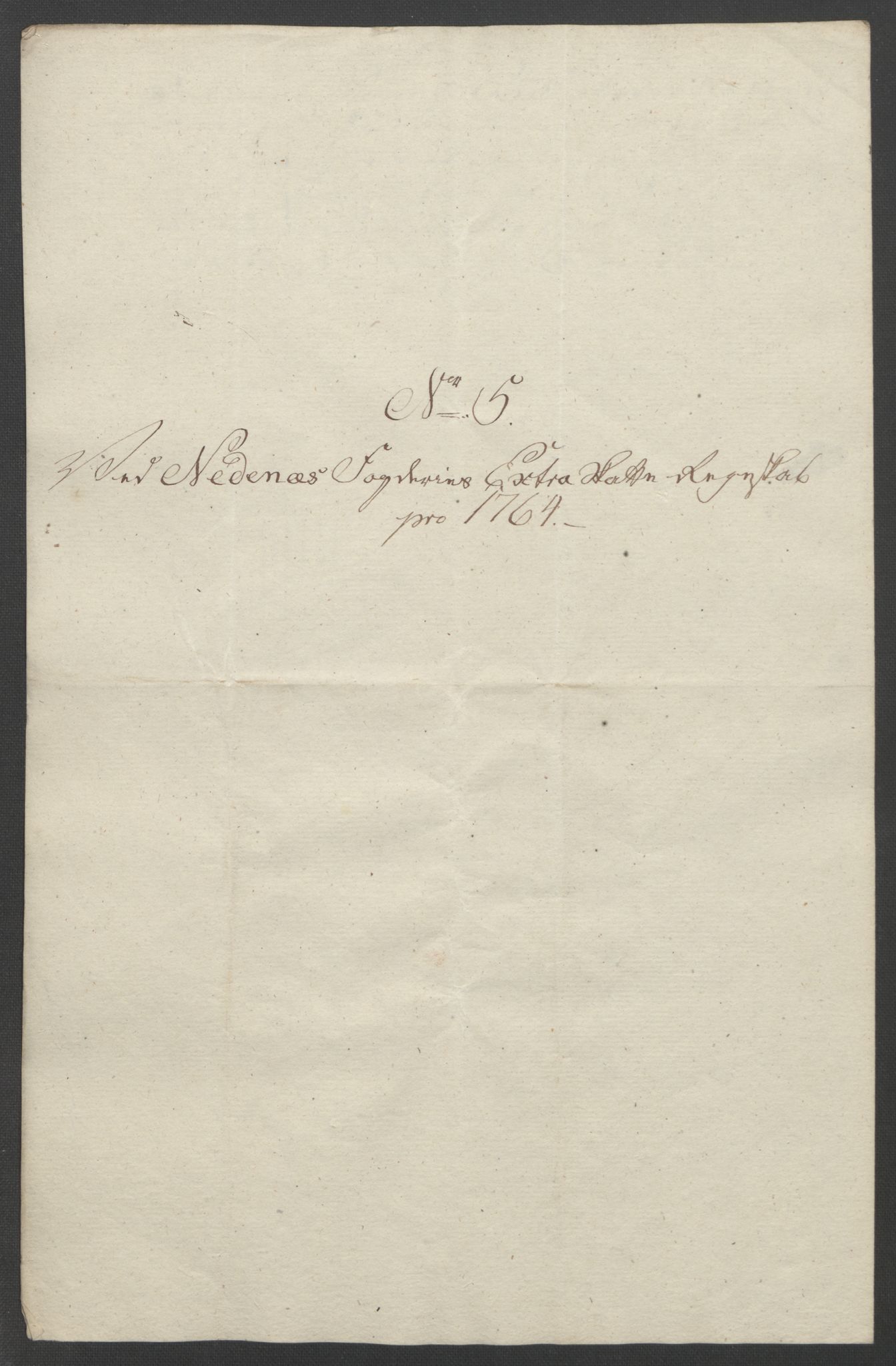 Rentekammeret inntil 1814, Reviderte regnskaper, Fogderegnskap, AV/RA-EA-4092/R39/L2424: Ekstraskatten Nedenes, 1762-1767, p. 104