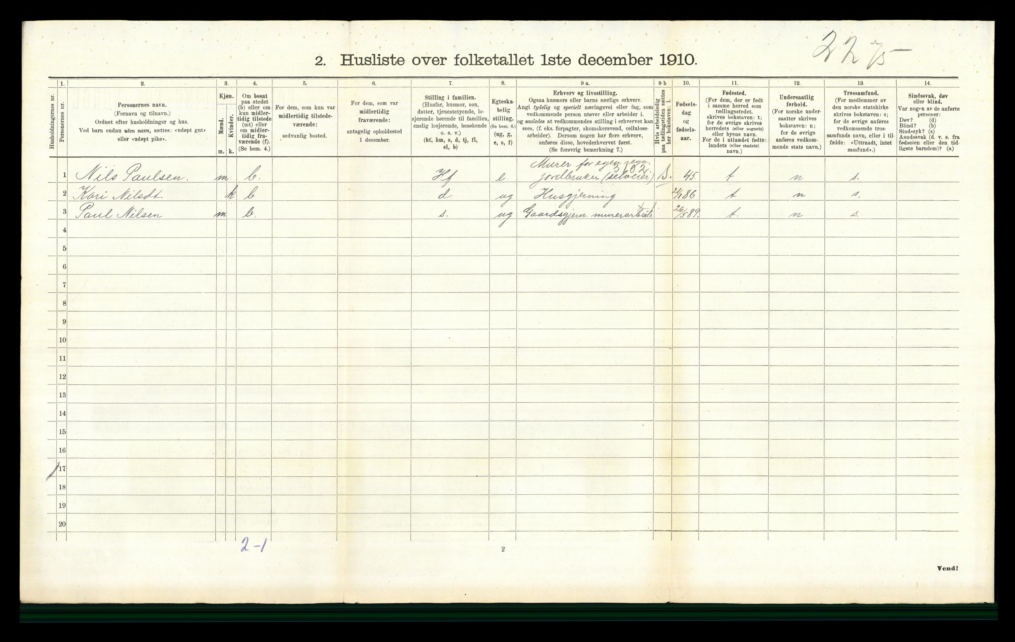 RA, 1910 census for Gran, 1910, p. 546