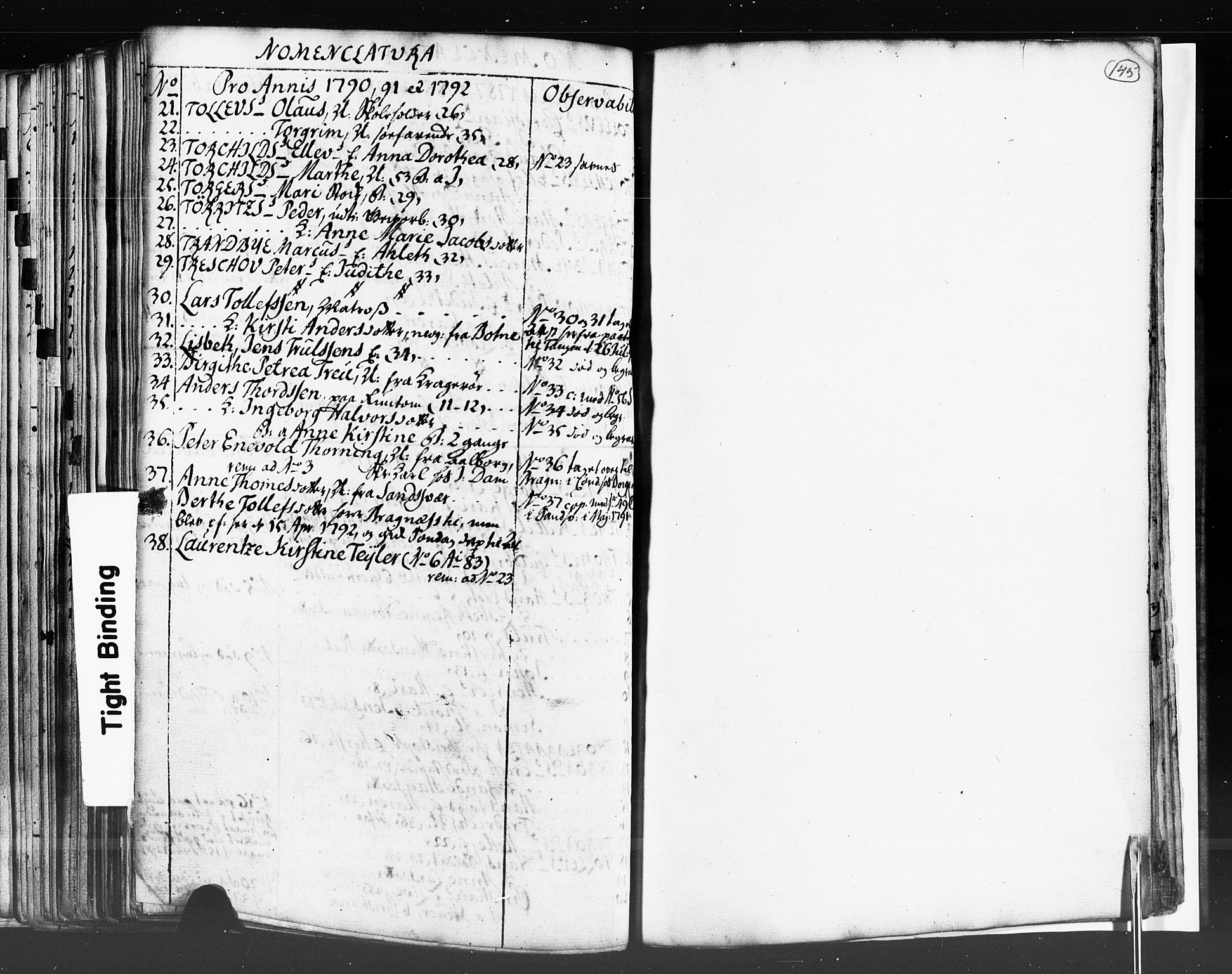 Strømsø kirkebøker, SAKO/A-246/K/Ka/L0001: Sjeleregister, 1778-1792, p. 145