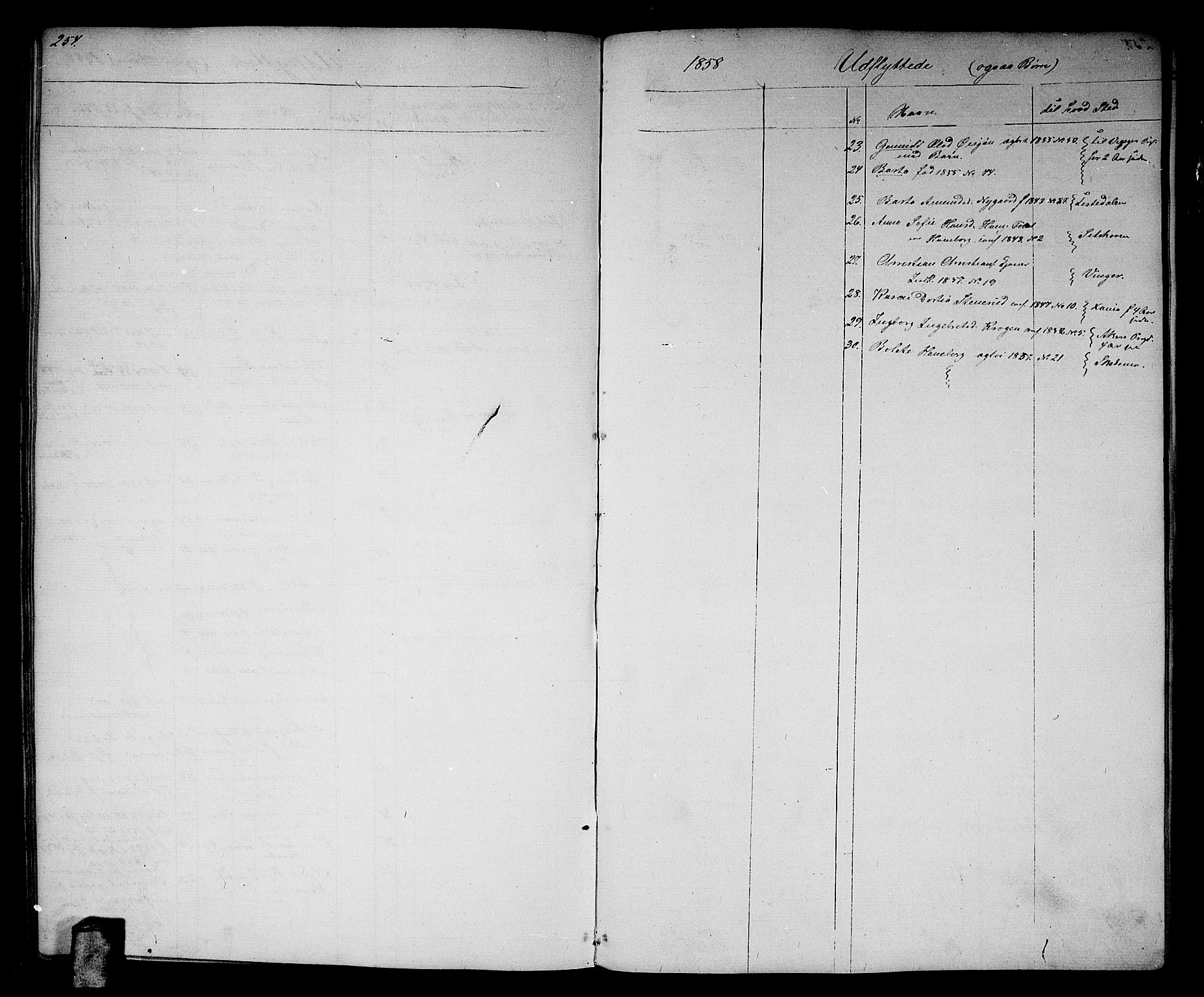 Aurskog prestekontor Kirkebøker, SAO/A-10304a/G/Ga/L0003: Parish register (copy) no. I 3, 1858-1883, p. 254