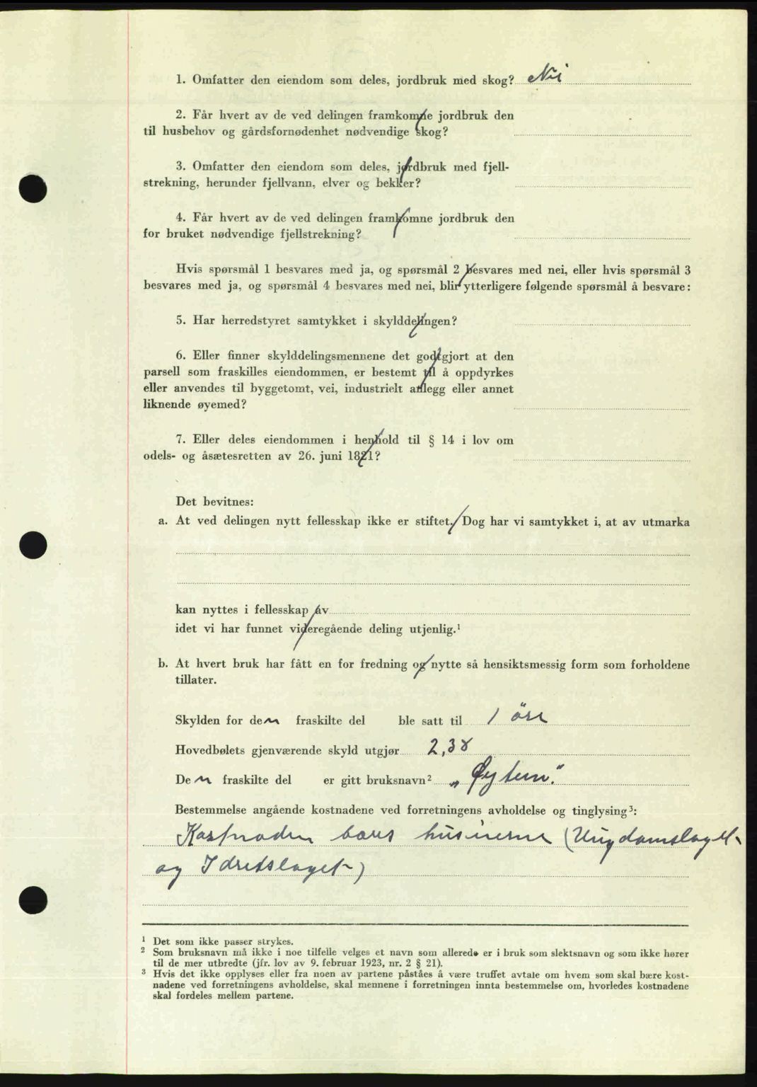Romsdal sorenskriveri, SAT/A-4149/1/2/2C: Mortgage book no. A24, 1947-1947, Diary no: : 2143/1947
