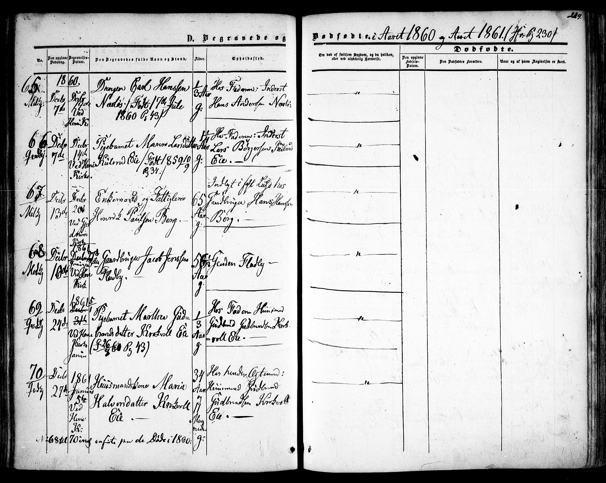 Gjerdrum prestekontor Kirkebøker, AV/SAO-A-10412b/F/Fa/L0007: Parish register (official) no. I 7, 1857-1866, p. 229