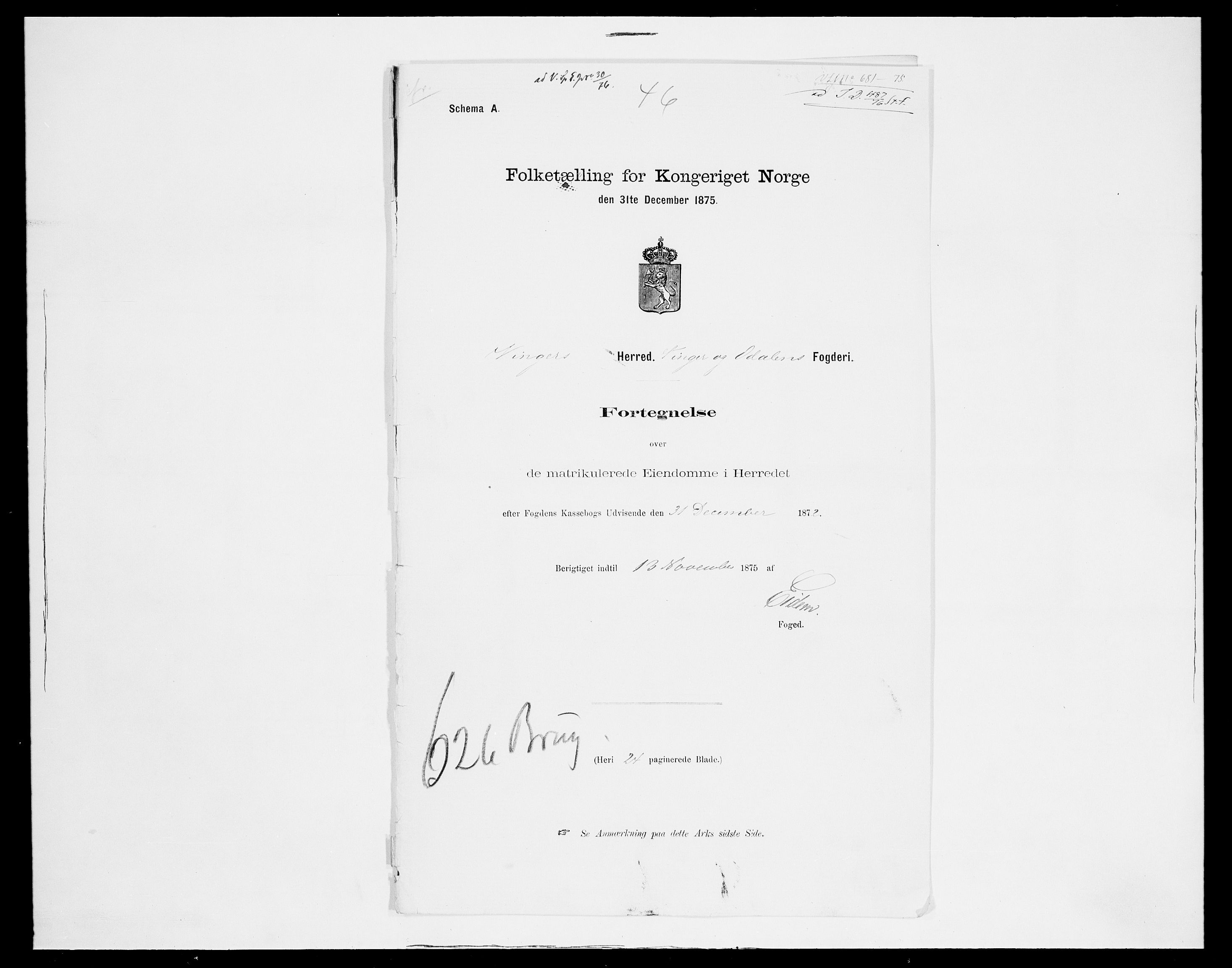 SAH, 1875 census for 0421L Vinger/Vinger og Austmarka, 1875, p. 54