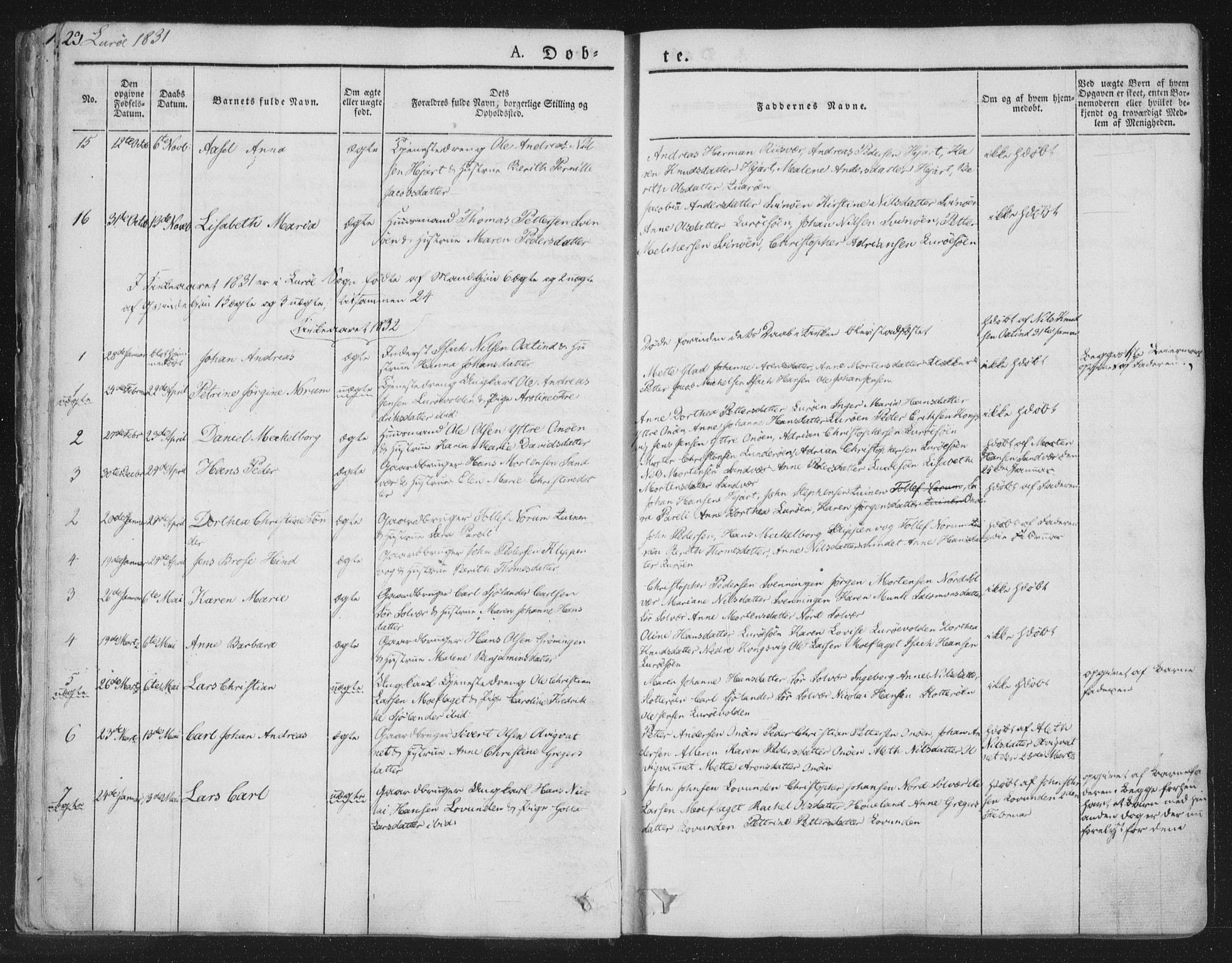 Ministerialprotokoller, klokkerbøker og fødselsregistre - Nordland, AV/SAT-A-1459/839/L0565: Parish register (official) no. 839A02, 1825-1862, p. 23