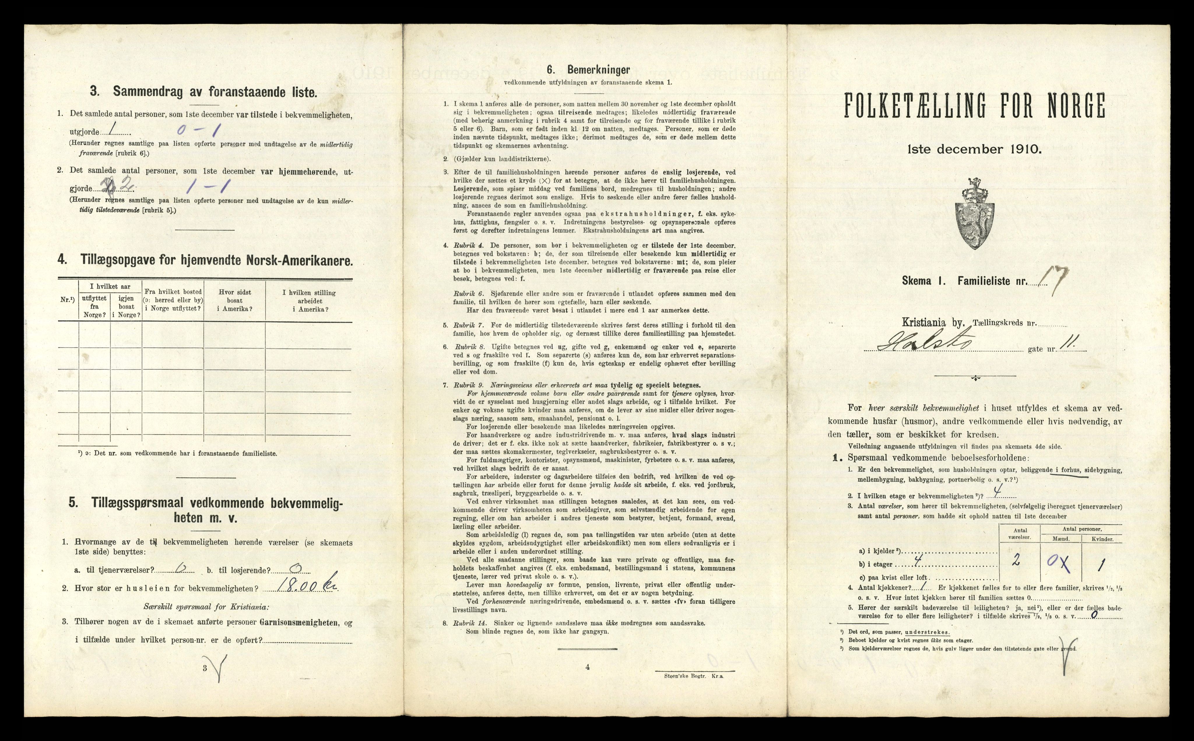 RA, 1910 census for Kristiania, 1910, p. 40265