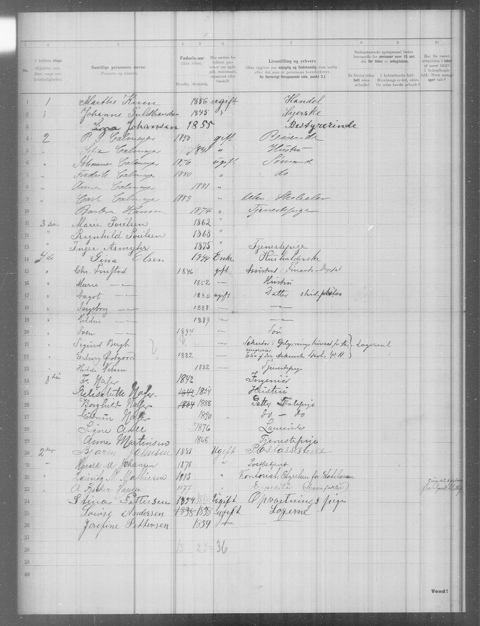 OBA, Municipal Census 1902 for Kristiania, 1902, p. 6676