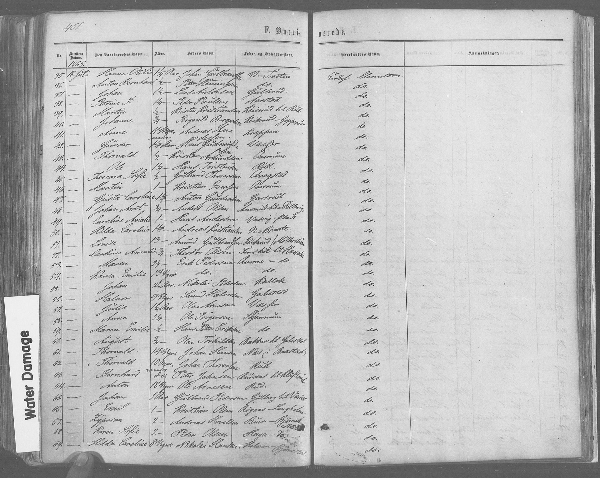 Trøgstad prestekontor Kirkebøker, SAO/A-10925/F/Fa/L0009: Parish register (official) no. I 9, 1865-1877, p. 401