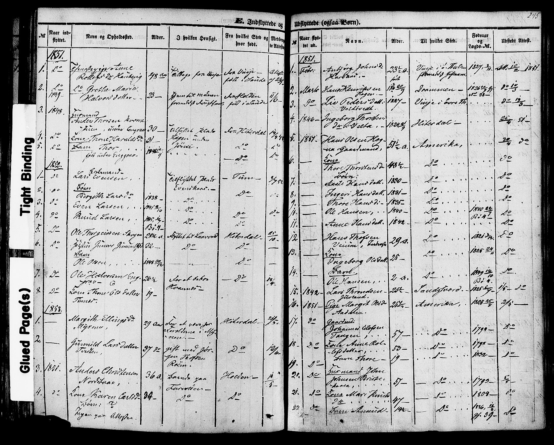 Sauherad kirkebøker, SAKO/A-298/F/Fa/L0007: Parish register (official) no. I 7, 1851-1873, p. 245