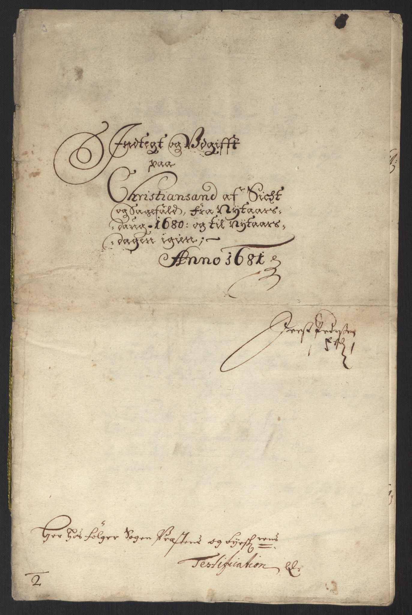 Rentekammeret inntil 1814, Reviderte regnskaper, Byregnskaper, AV/RA-EA-4066/R/Rm/L0284: [M17] Sikt og sakefall, 1658-1680, p. 92