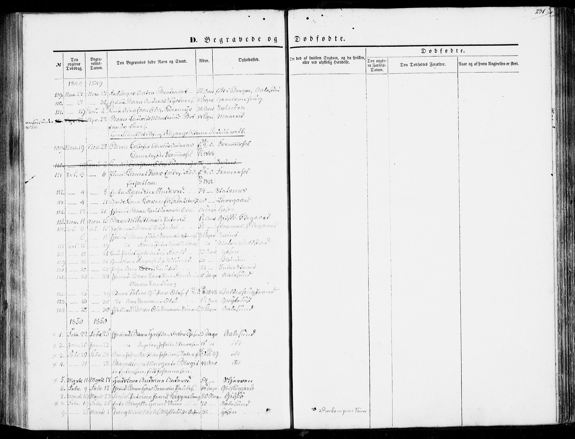 Ministerialprotokoller, klokkerbøker og fødselsregistre - Møre og Romsdal, AV/SAT-A-1454/528/L0397: Parish register (official) no. 528A08, 1848-1858, p. 231