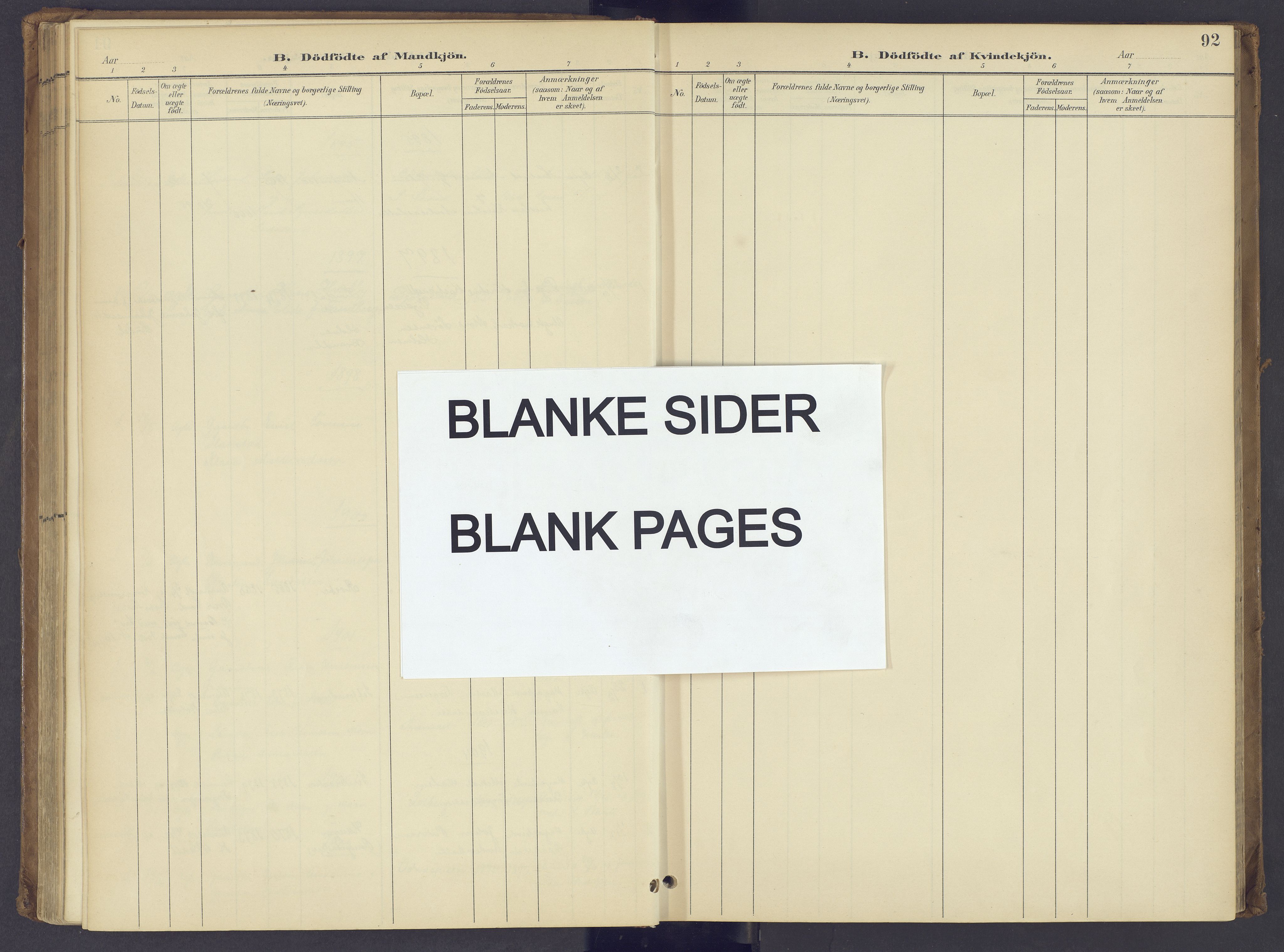 Søndre Land prestekontor, SAH/PREST-122/K/L0006: Parish register (official) no. 6, 1895-1904, p. 92