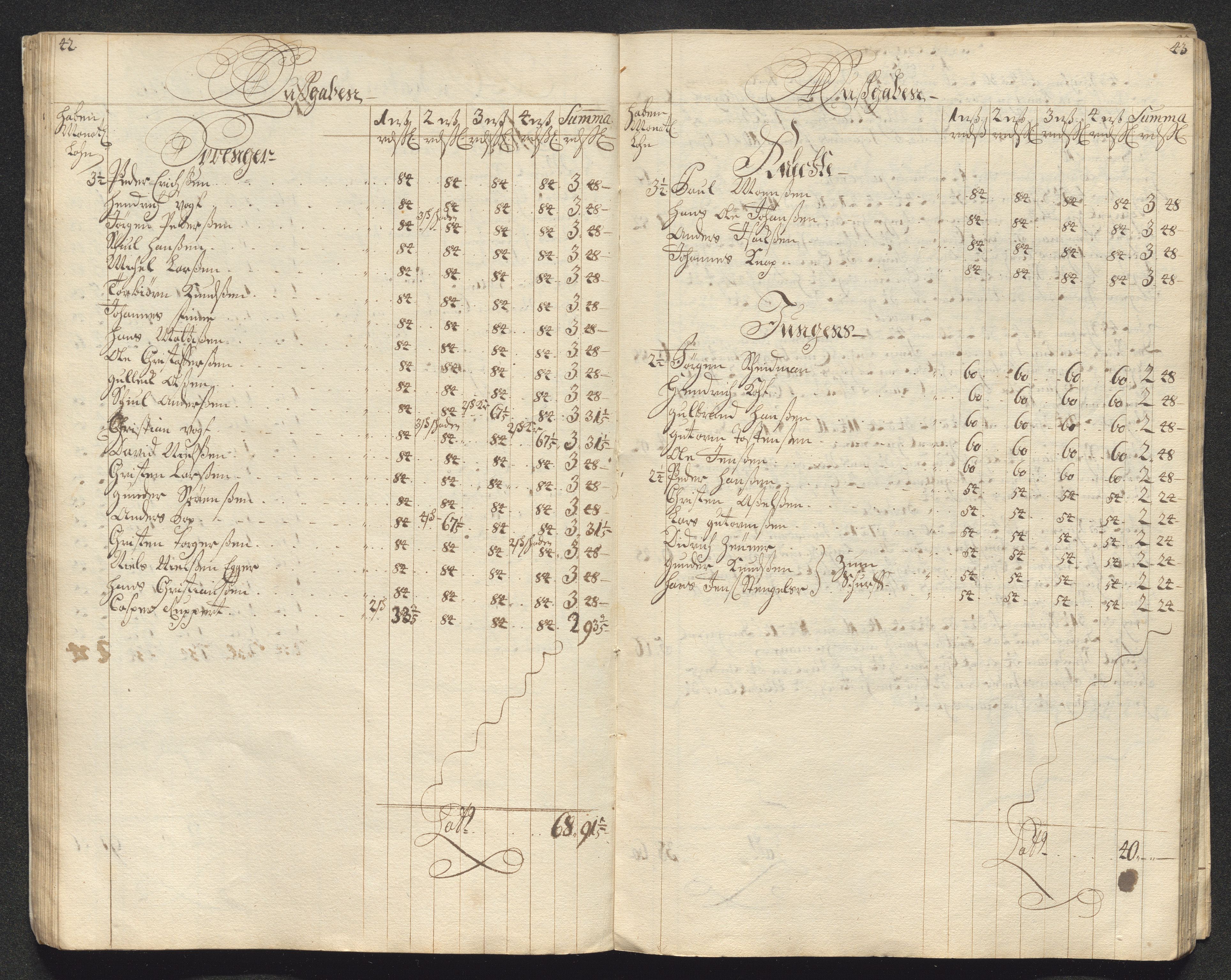 Kongsberg Sølvverk 1623-1816, AV/SAKO-EA-3135/001/D/Dc/Dcd/L0099: Utgiftsregnskap for gruver m.m., 1710, p. 399