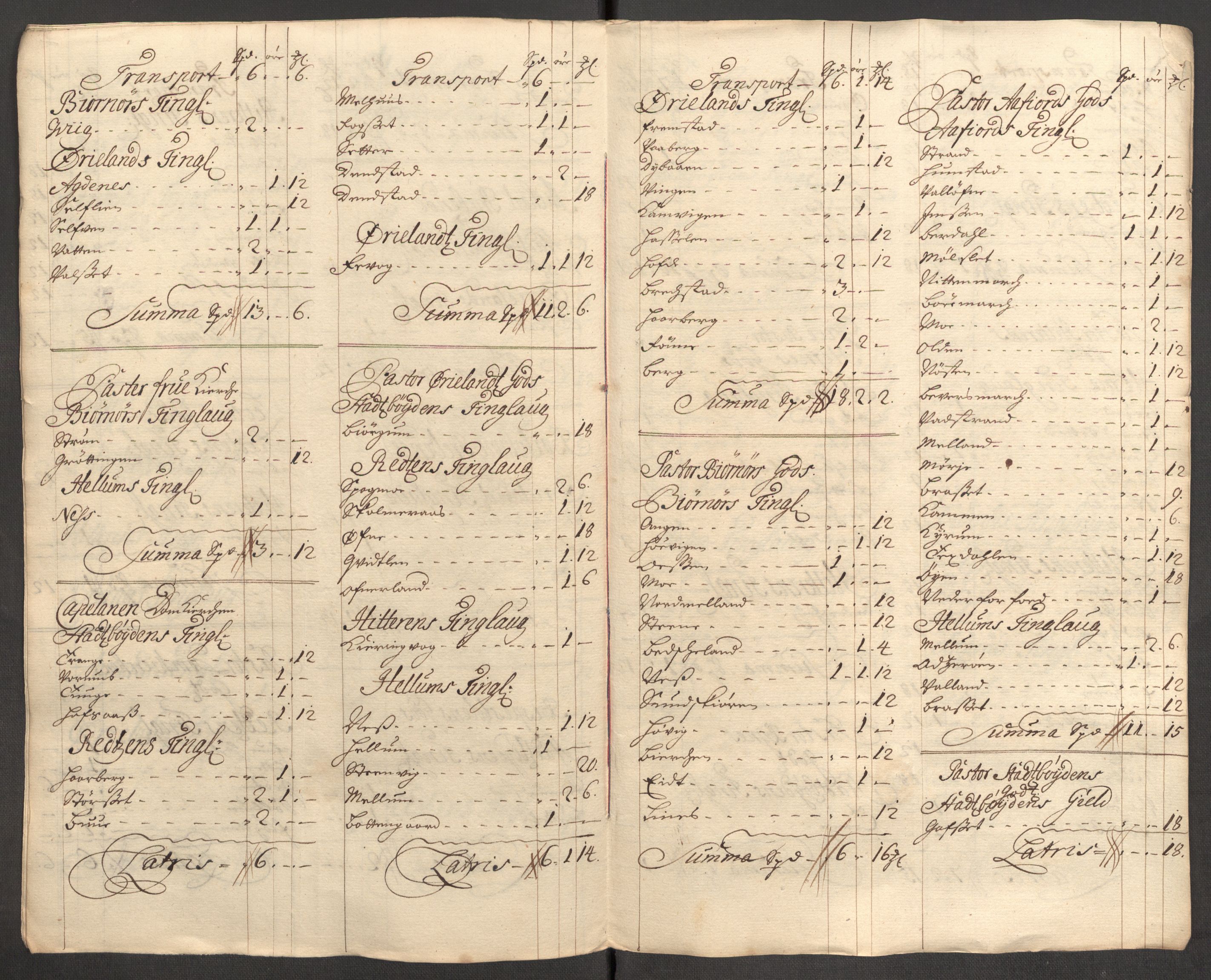 Rentekammeret inntil 1814, Reviderte regnskaper, Fogderegnskap, RA/EA-4092/R57/L3858: Fogderegnskap Fosen, 1708-1709, p. 182