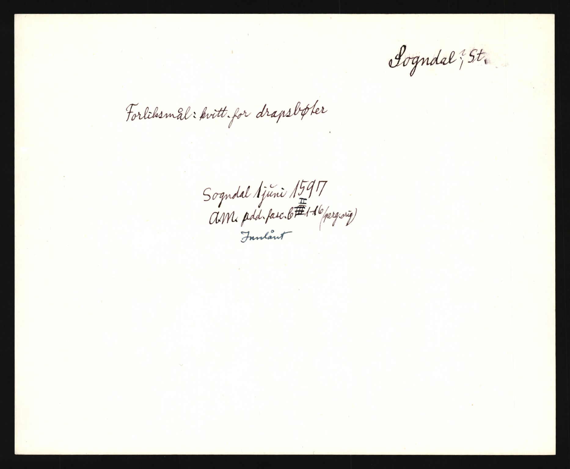Riksarkivets diplomsamling, AV/RA-EA-5965/F35/F35e/L0027: Registreringssedler Rogaland, 1400-1700, p. 31