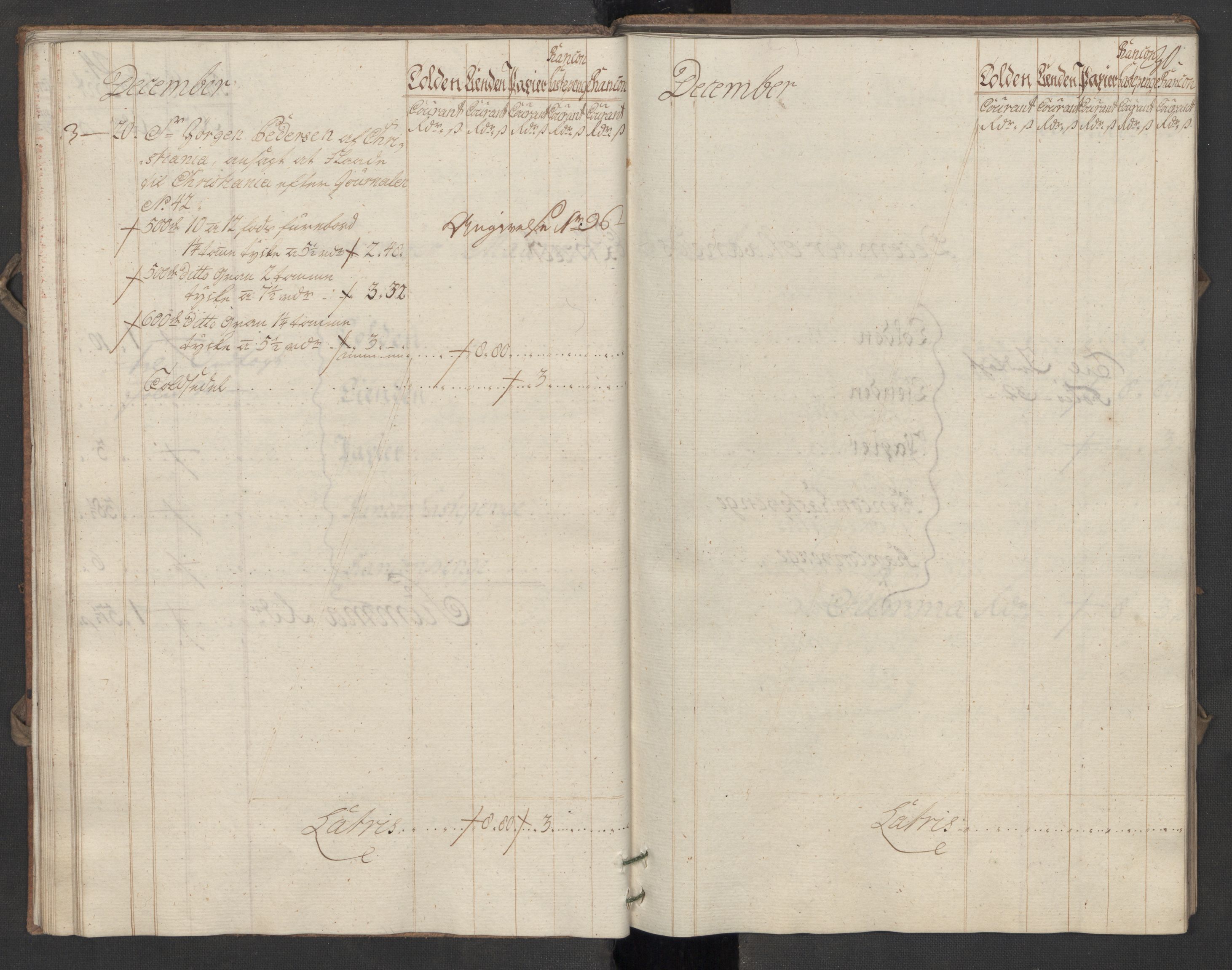 Generaltollkammeret, tollregnskaper, AV/RA-EA-5490/R07/L0016/0002: Tollregnskaper Sand / Utgående hovedtollbok, 1756, p. 29b-30a