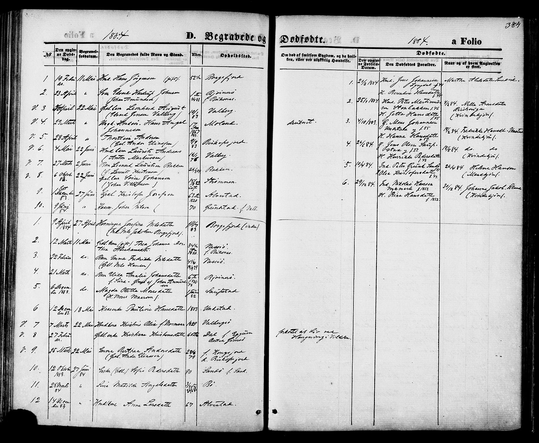 Ministerialprotokoller, klokkerbøker og fødselsregistre - Nordland, SAT/A-1459/880/L1132: Parish register (official) no. 880A06, 1869-1887, p. 384